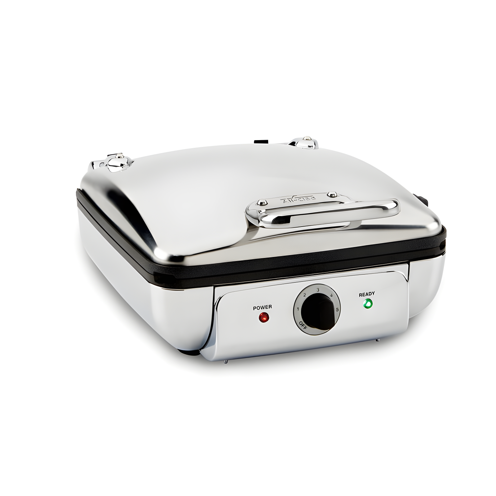 All-Clad ® 4-Slice Stainless Steel Waffle Maker with Removable Plates