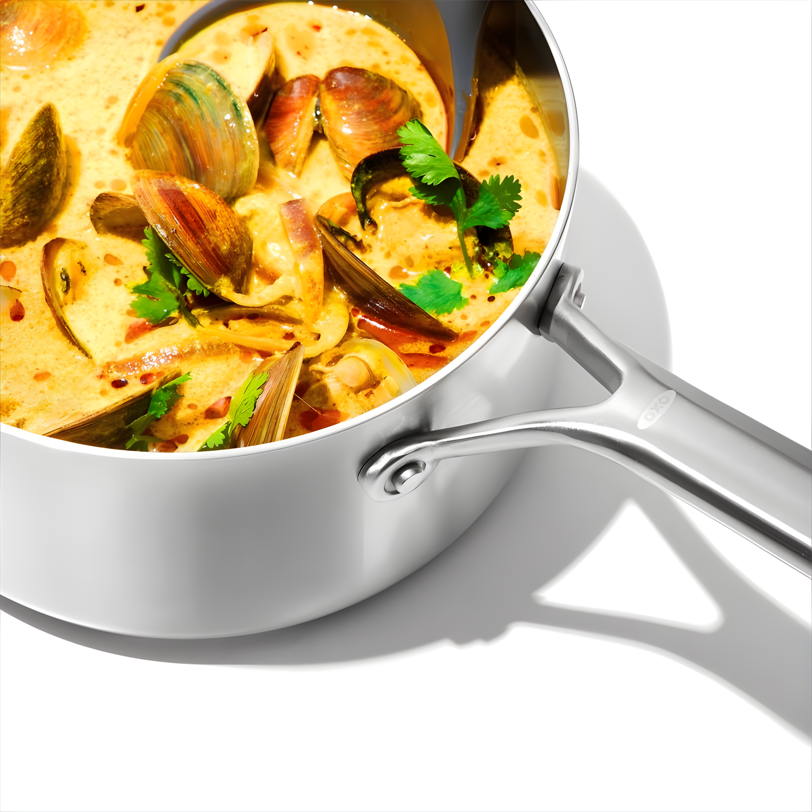 OXO Mira 3-Ply Stainless Steel Saucepan Set, 1.6 Qt And 3.25 Qt