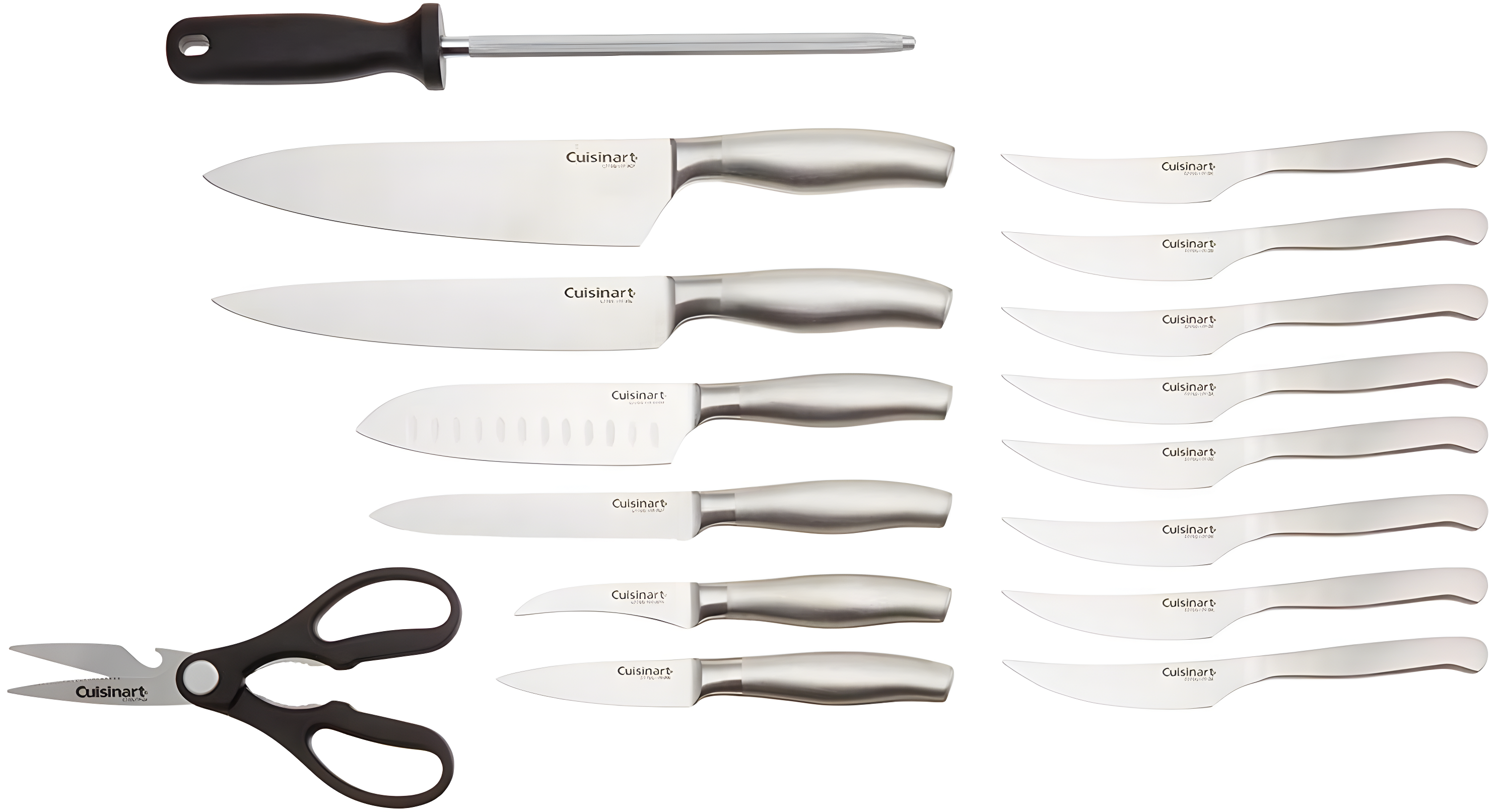 Cuisinart Artiste Collection Stainless Steel 17-Piece Knife Block Set