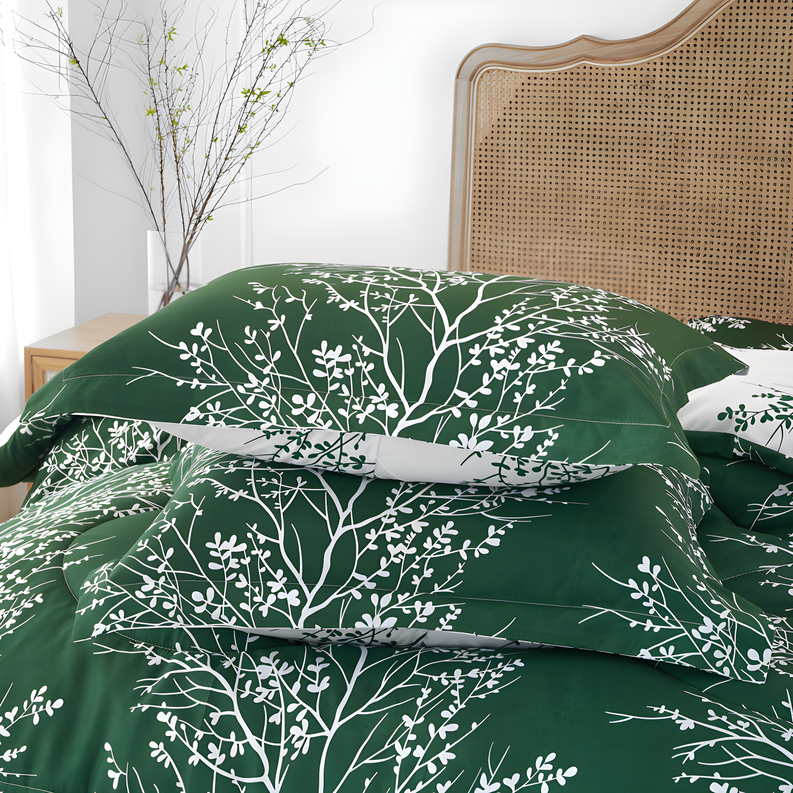 Spirit Linen 6-Piece Foliage Reversible Comforter Set