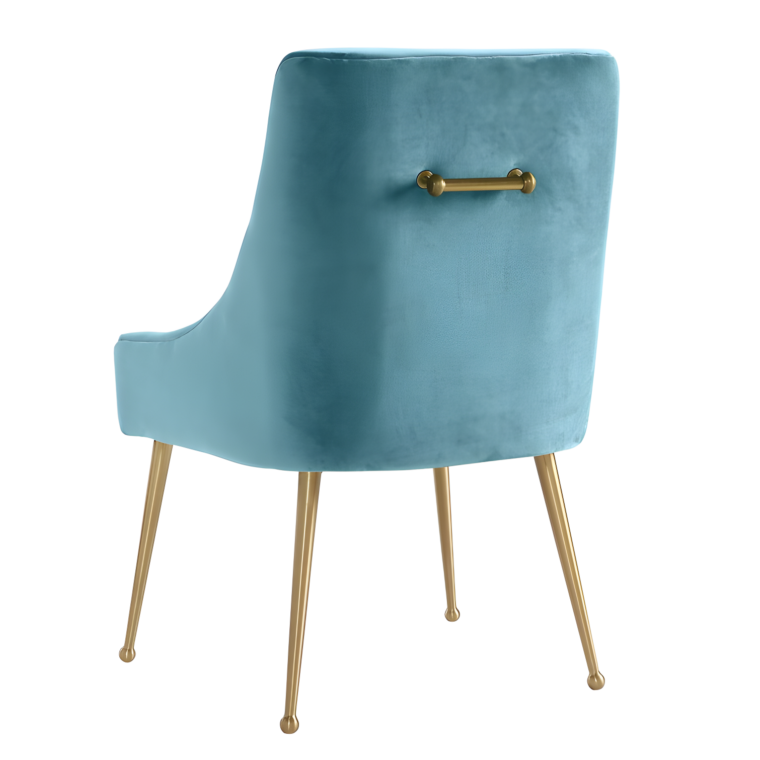 Beatrix 19'' H Velvet Upholstered Metal Parsons Chair