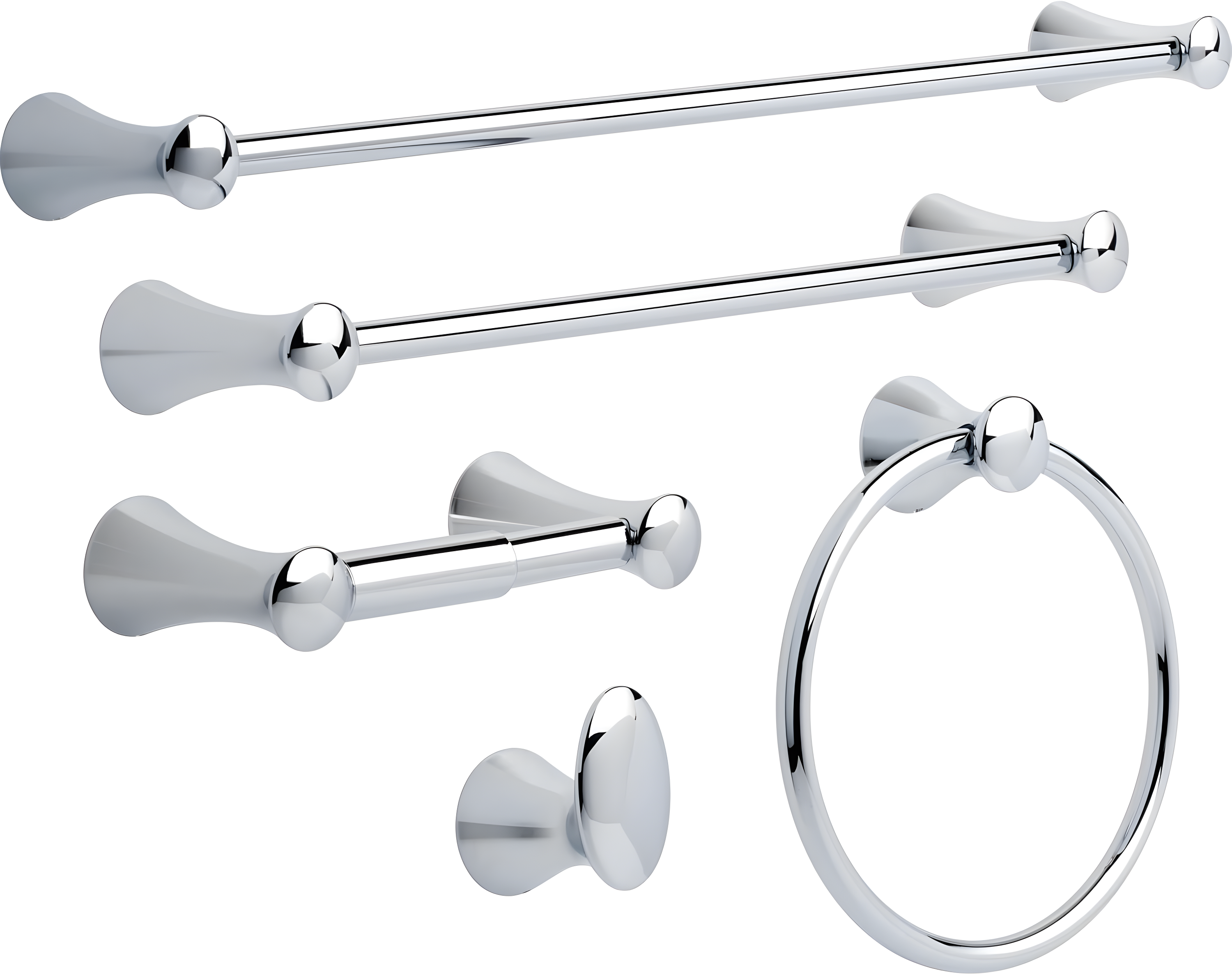Lahara Wall Mount Round Closed Towel Ring Bath Hardware Accessory