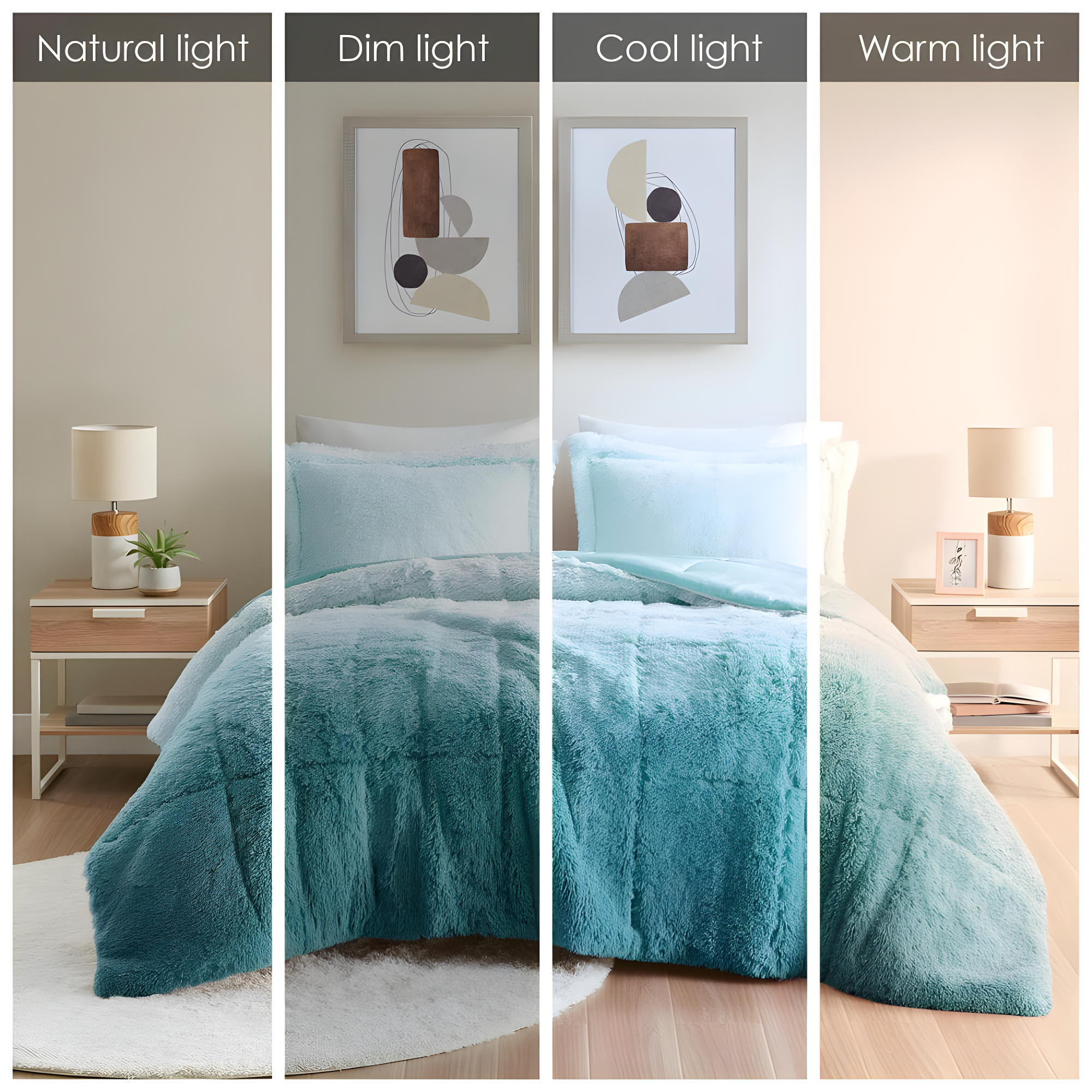 Intelligent Design Brielle Malea Shaggy Faux Fur Comforter Mini Set
