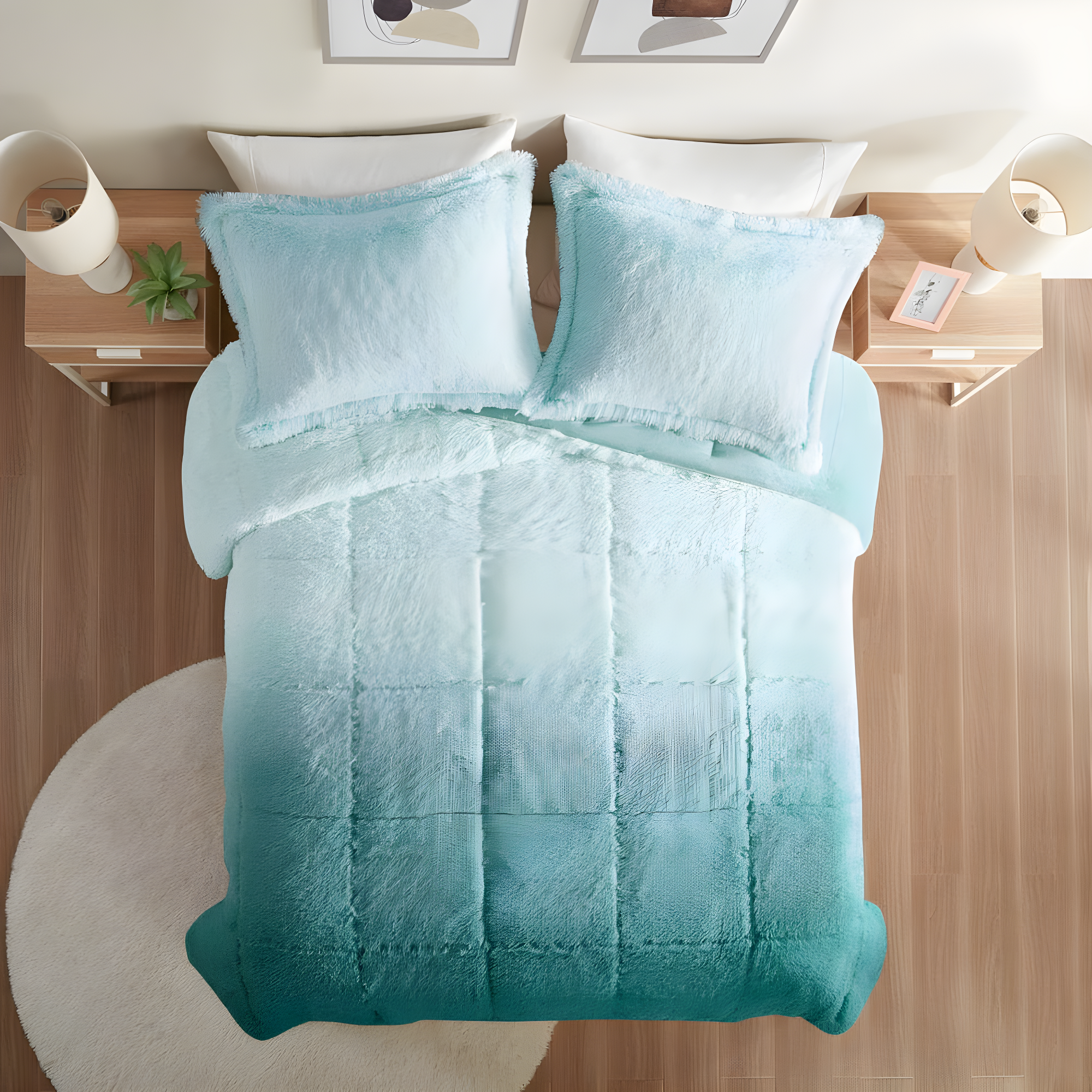 Intelligent Design Brielle Malea Shaggy Faux Fur Comforter Mini Set