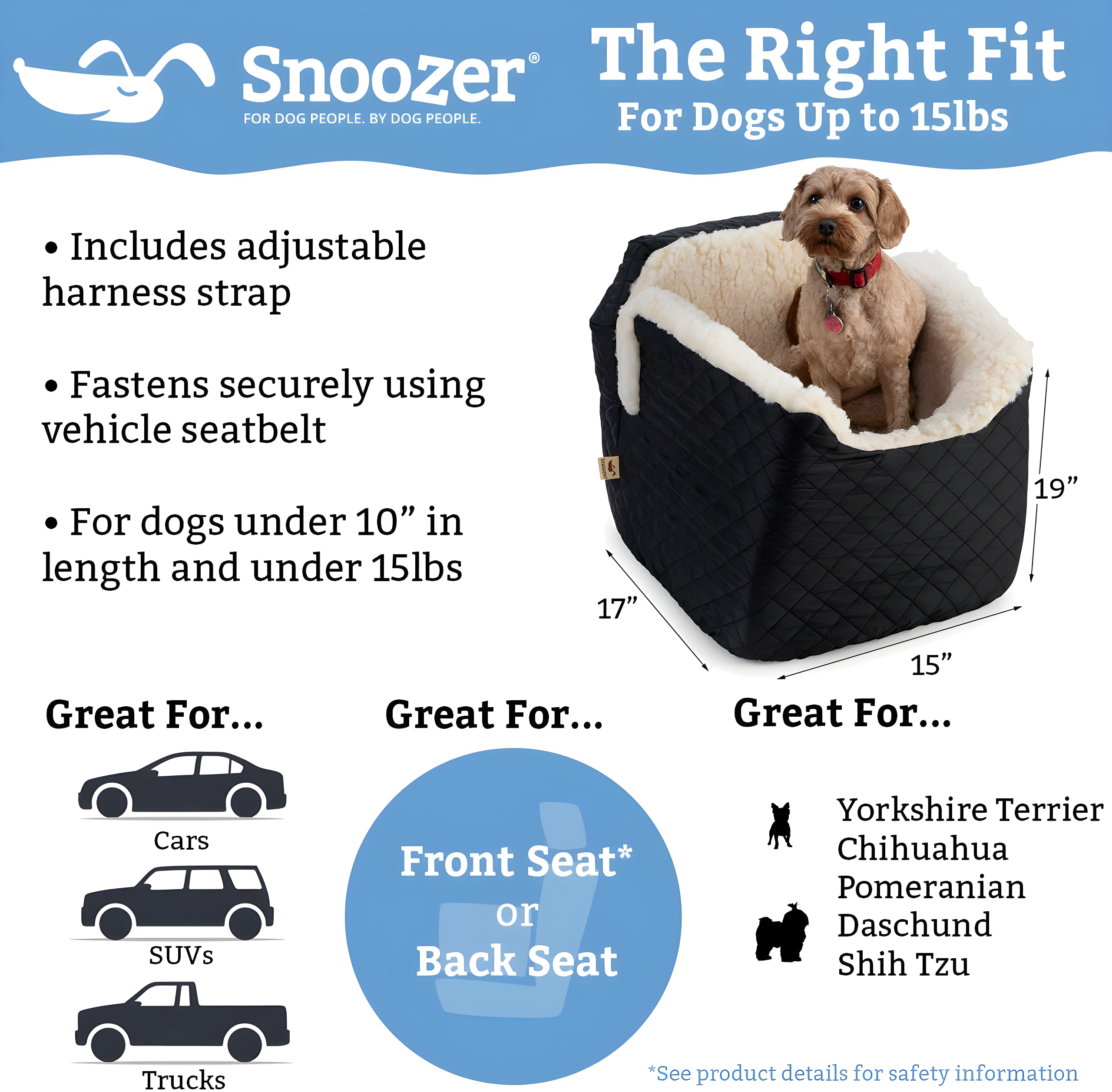 Snoozer Lookout I Dog Car Seat