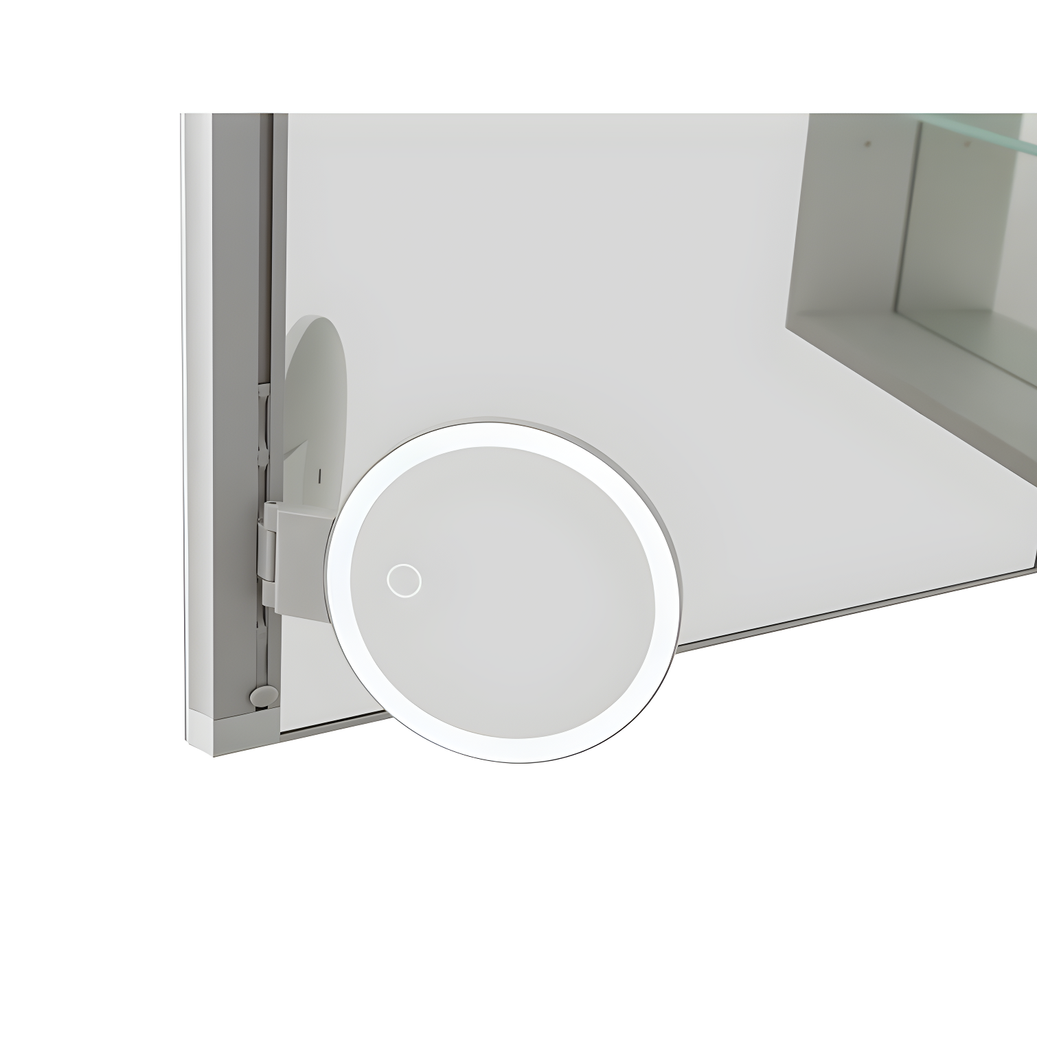 AQUADOM Royale 15" W x 70" H x 5" D Left Hinge, Tall Medicine Cabinet, Defogger, 3X LED Lighted Vertically Adjustable Magnifying Mirror, Electrical Outlets, Magnetic Organizer