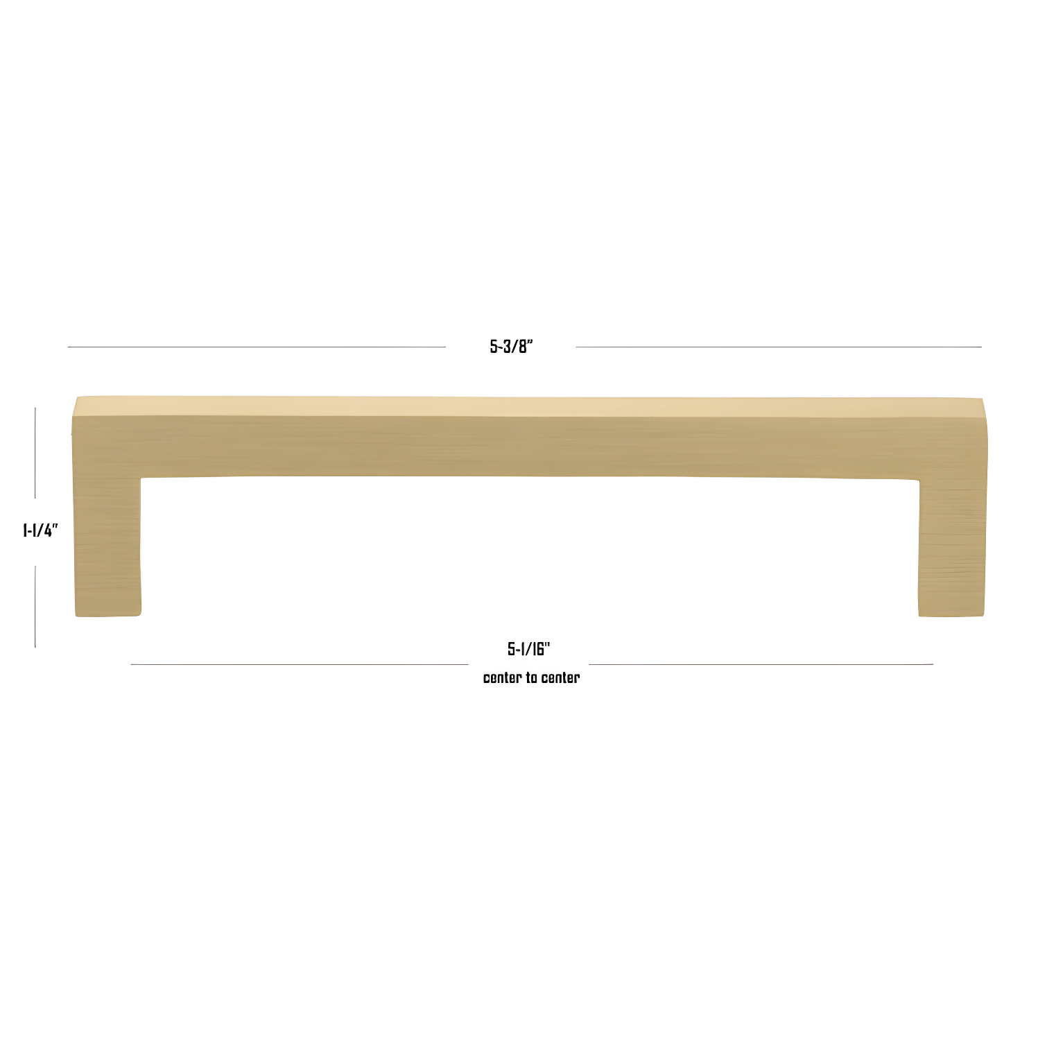 Kingston Collection Solid Square Bar Pull