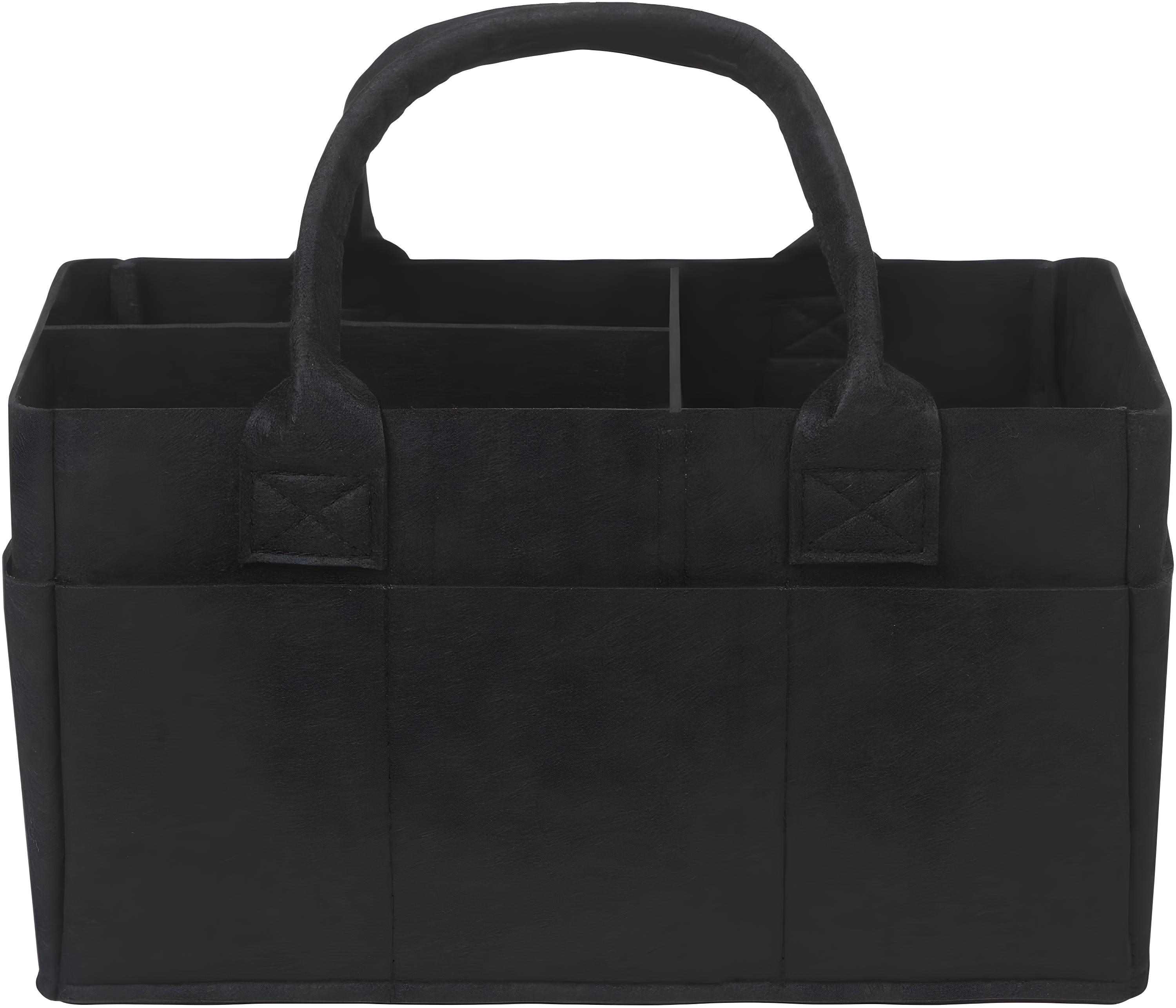 Sammy & Lou Felt Baby Nursery Diaper Storage Caddy, Black