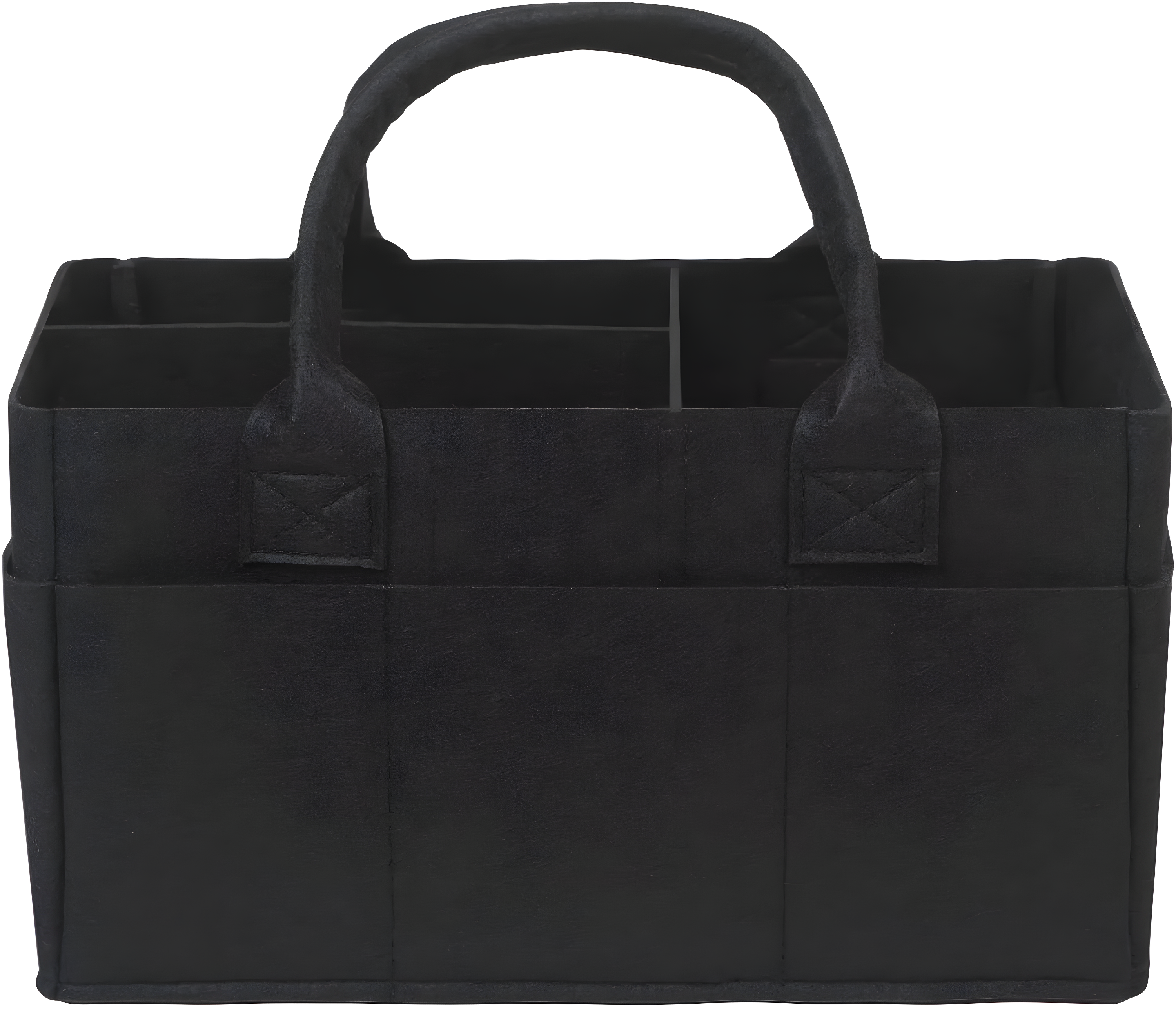 Sammy & Lou Felt Baby Nursery Diaper Storage Caddy, Black