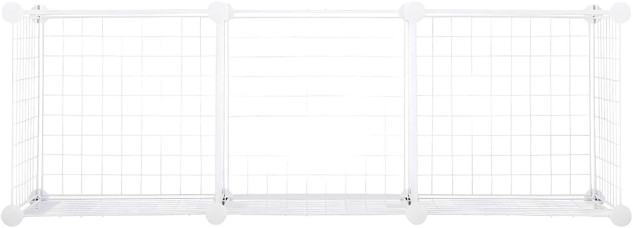 Rubbermaid 3-Piece Stackable Modular Storage Cube Set, Closet Organizer, White