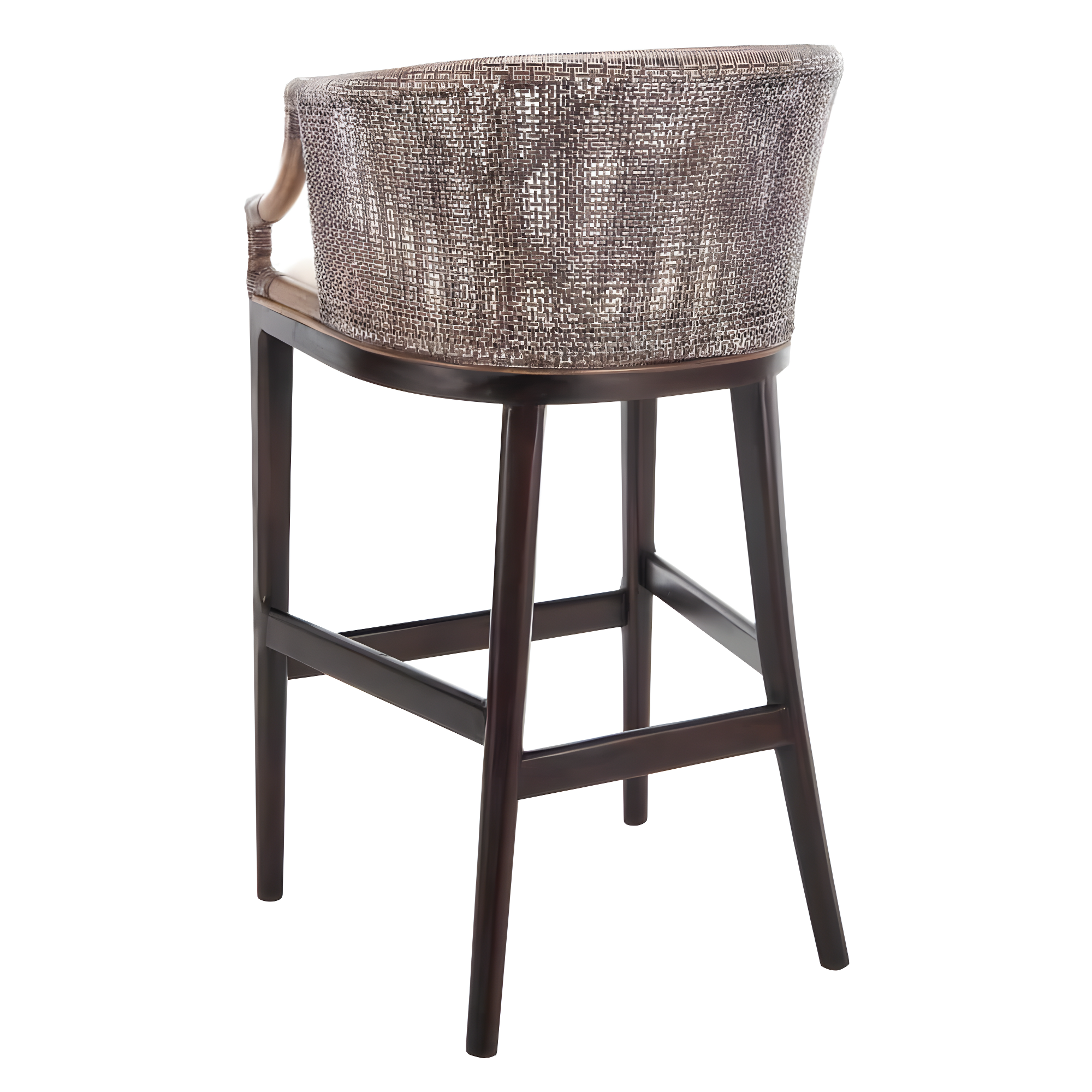 Brando Bar Stool - Brown/White - Safavieh