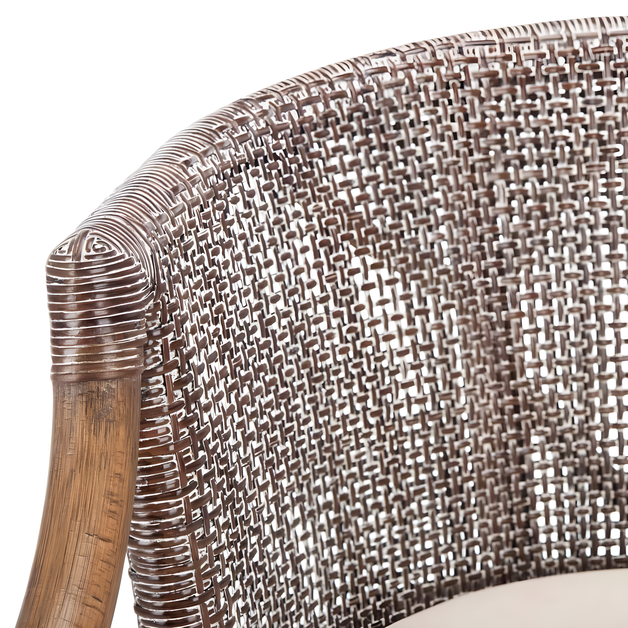 Brando Bar Stool - Brown/White - Safavieh