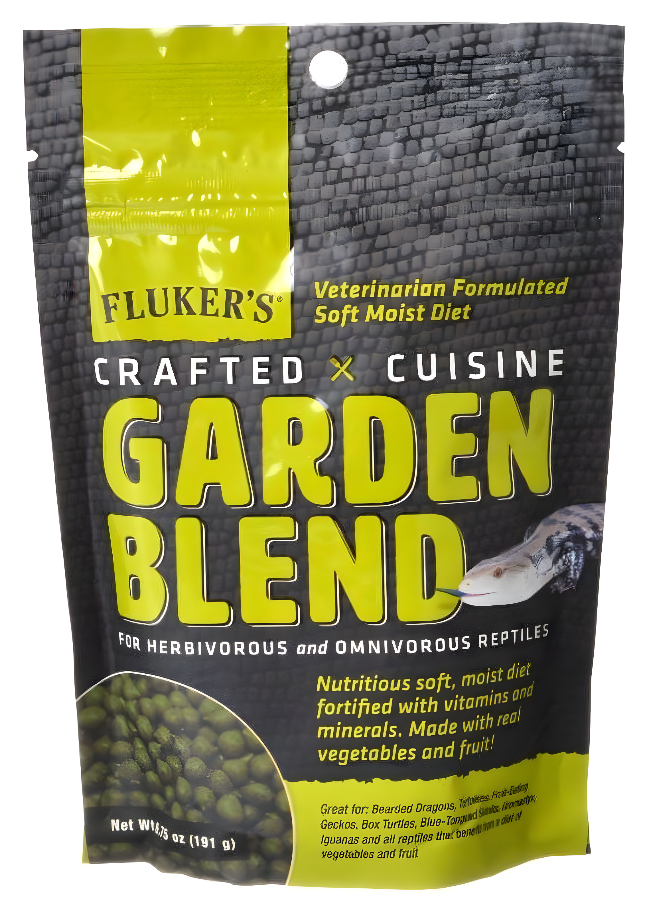 Flukers Crafted Cuisine Garden Blend Reptile Diet [Reptile, Foods Dry] 6.75 oz