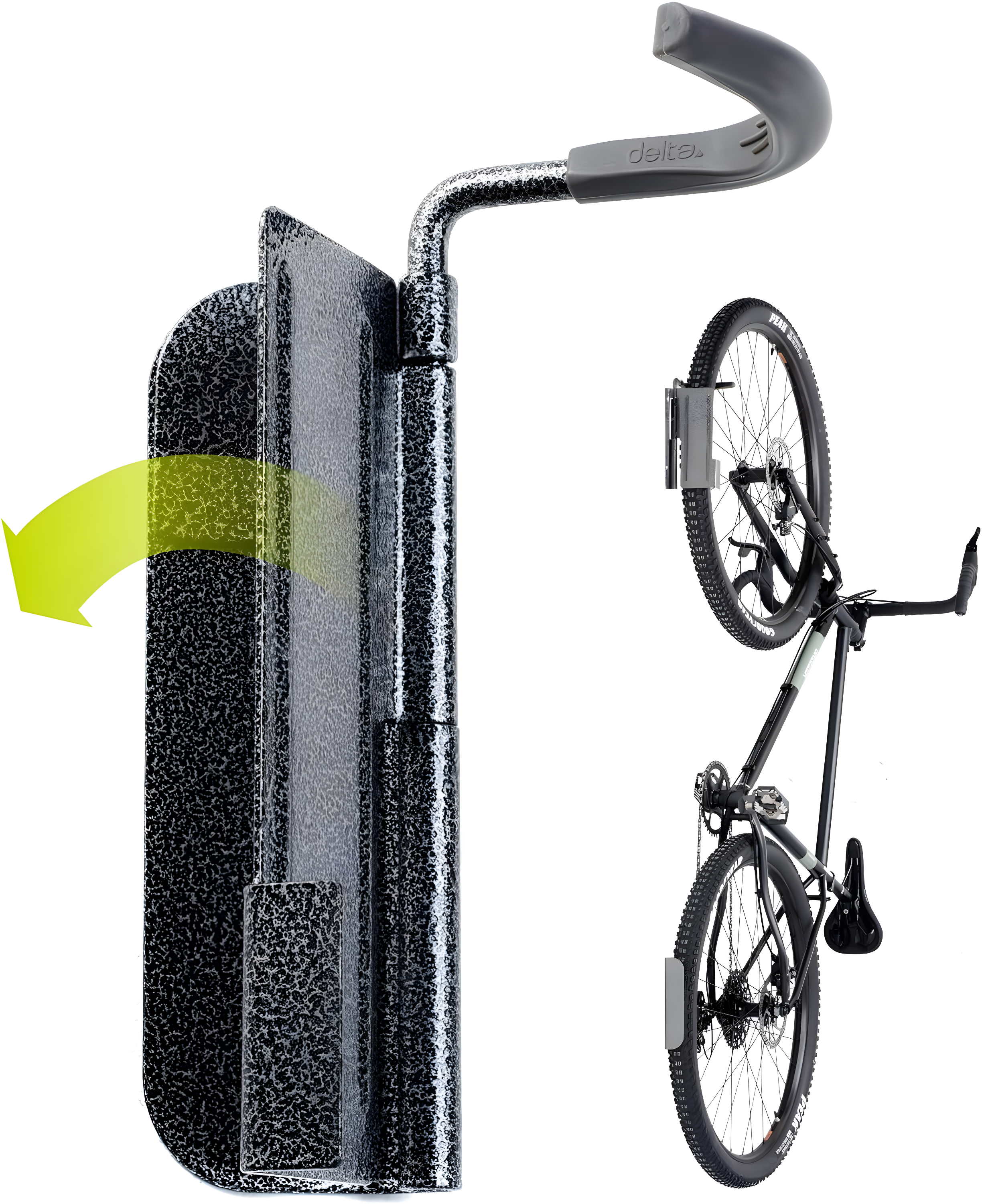 Single Bike Hinge Wall Mount Rack