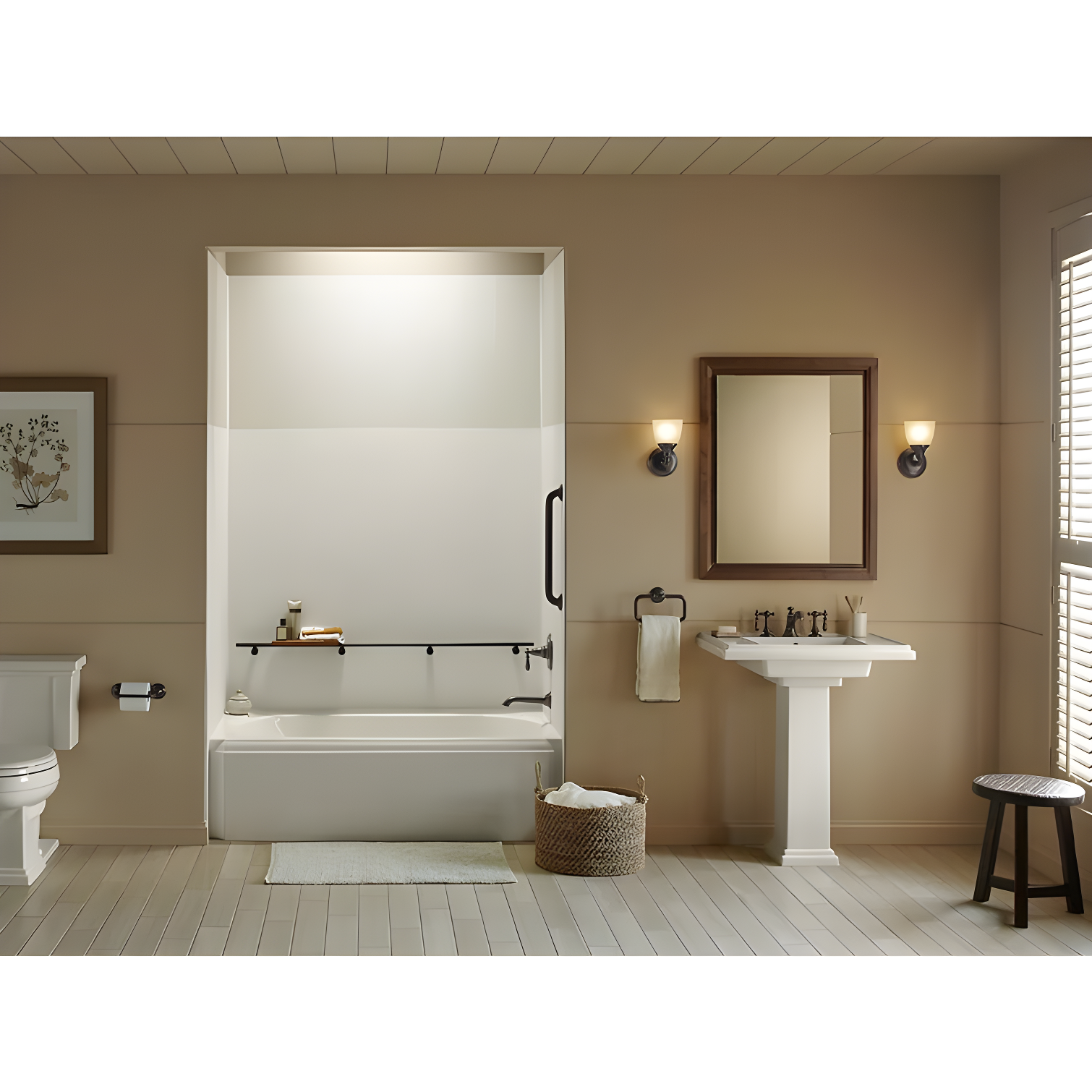 Verdera® Recessed or Surface Mount Frameless Medicine Cabinet with 3 Adjustable Shelves
