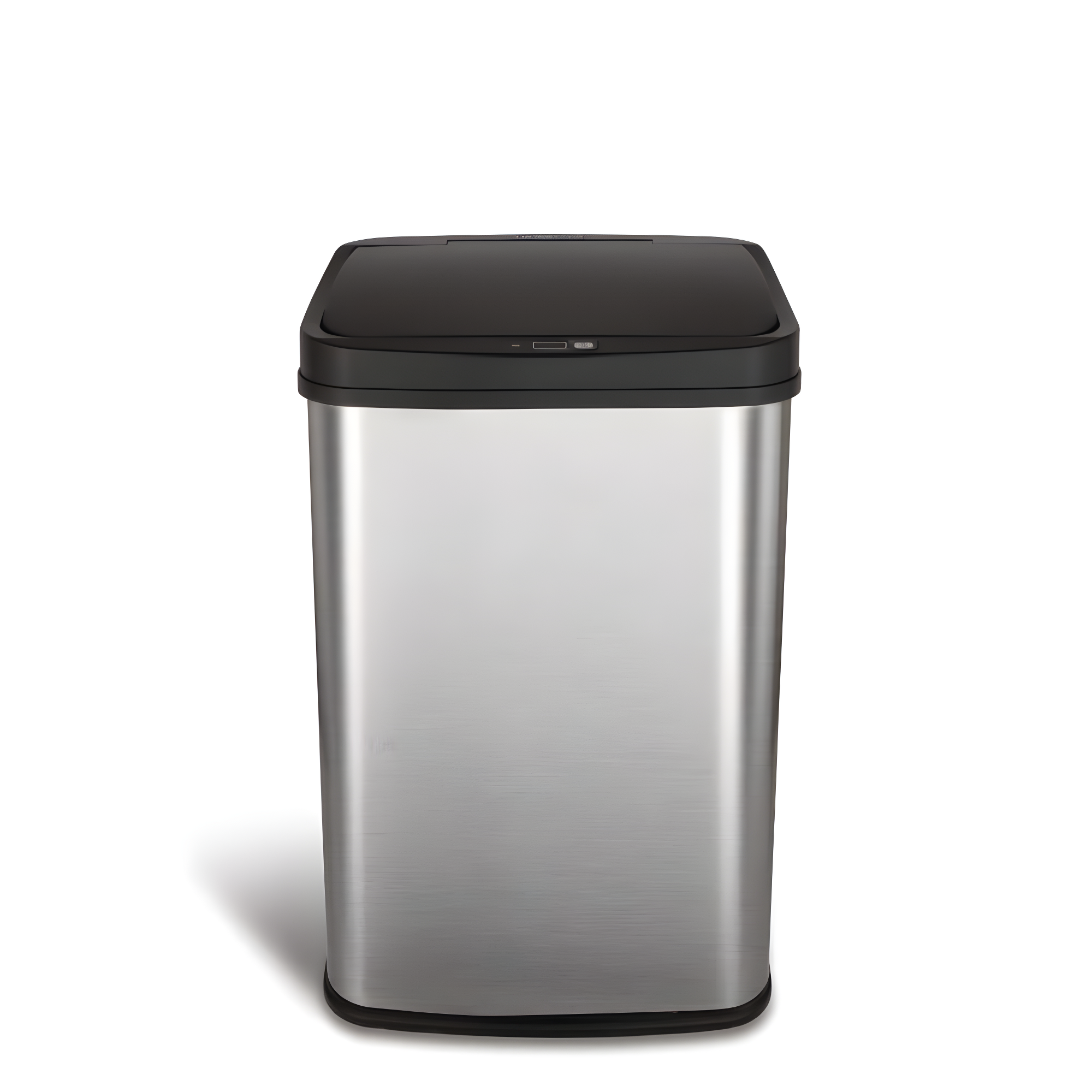 Nine Stars 13gal Motion Sensor Rectangular Shape Stainless Steel Trash Can Silver/Black
