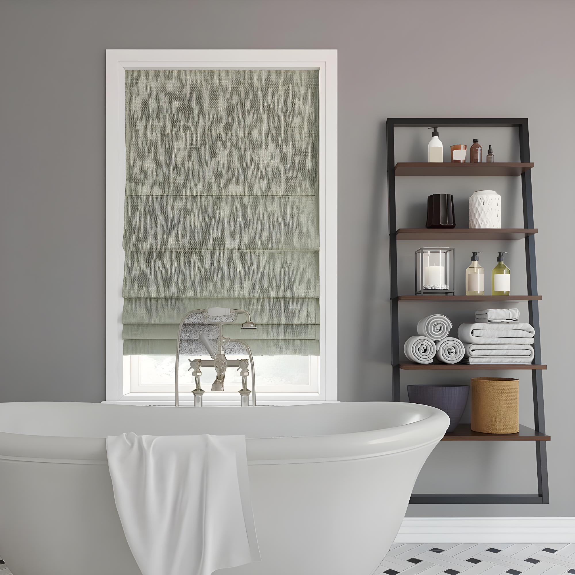Pryer Textured 100% Blackout Cordless Roman Shade