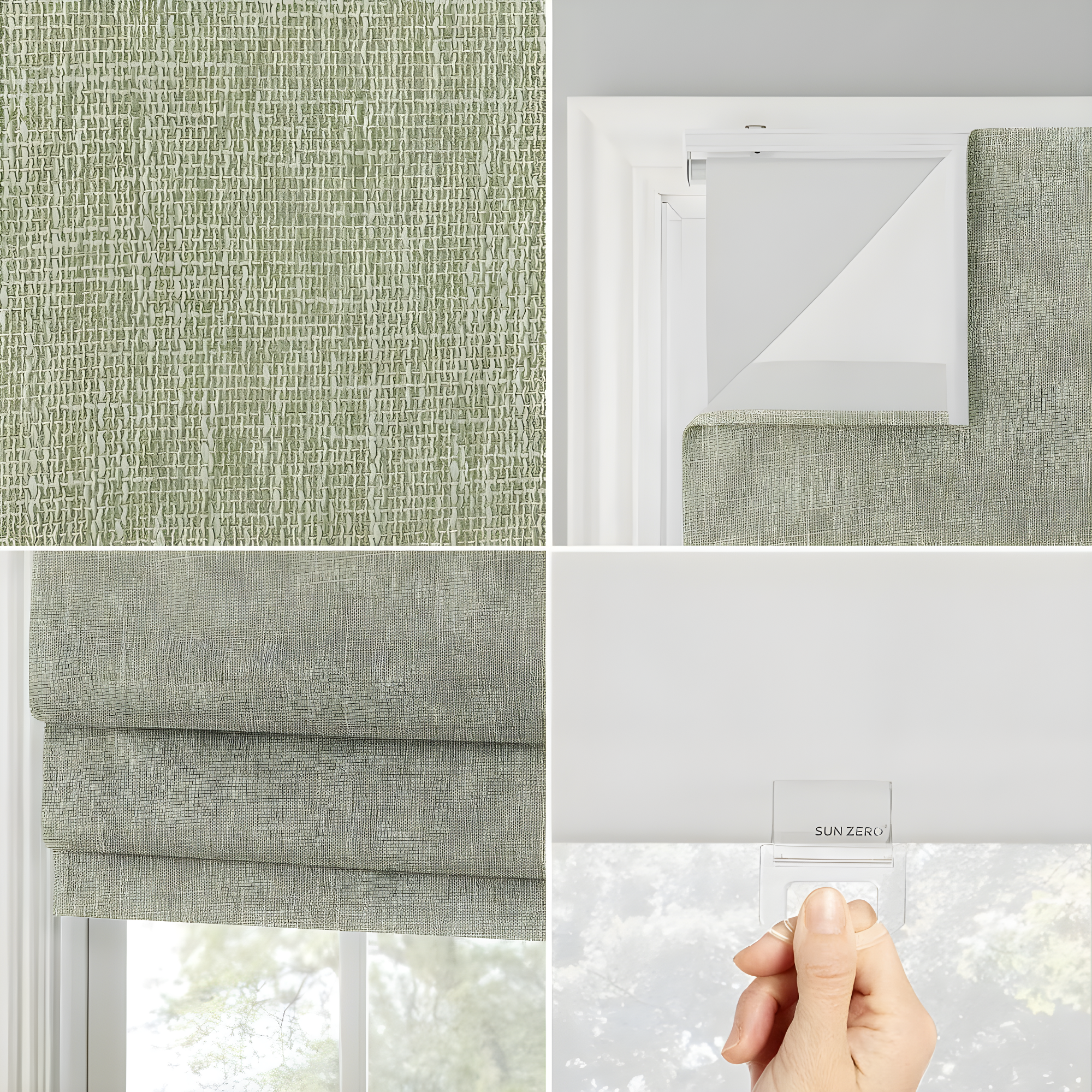 Pryer Textured 100% Blackout Cordless Roman Shade