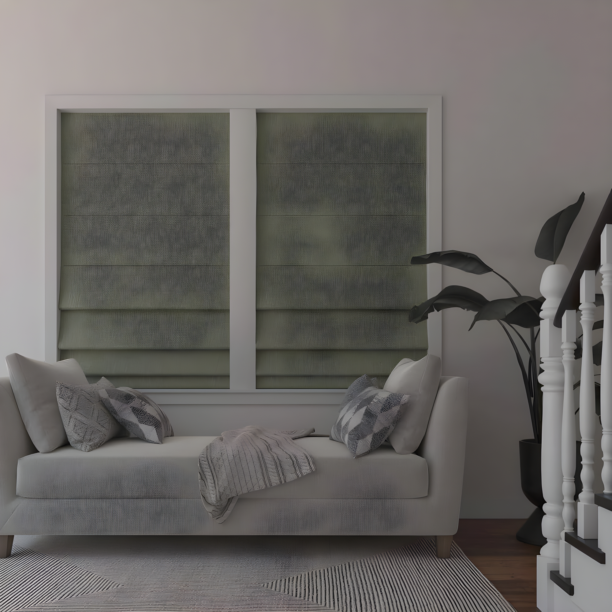 Pryer Textured 100% Blackout Cordless Roman Shade