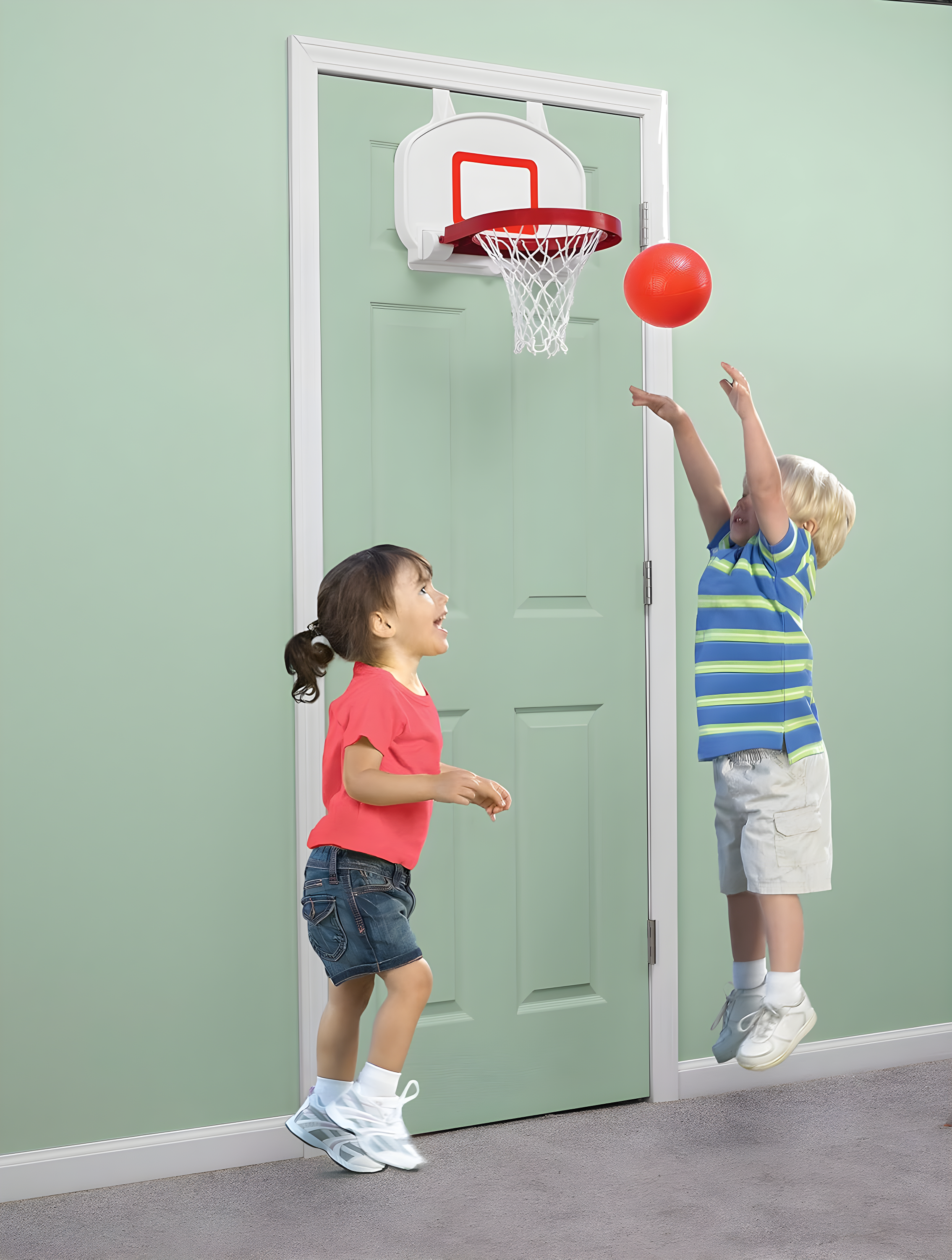 American Plastic Toys 3 Piece Basketball Backboard Set