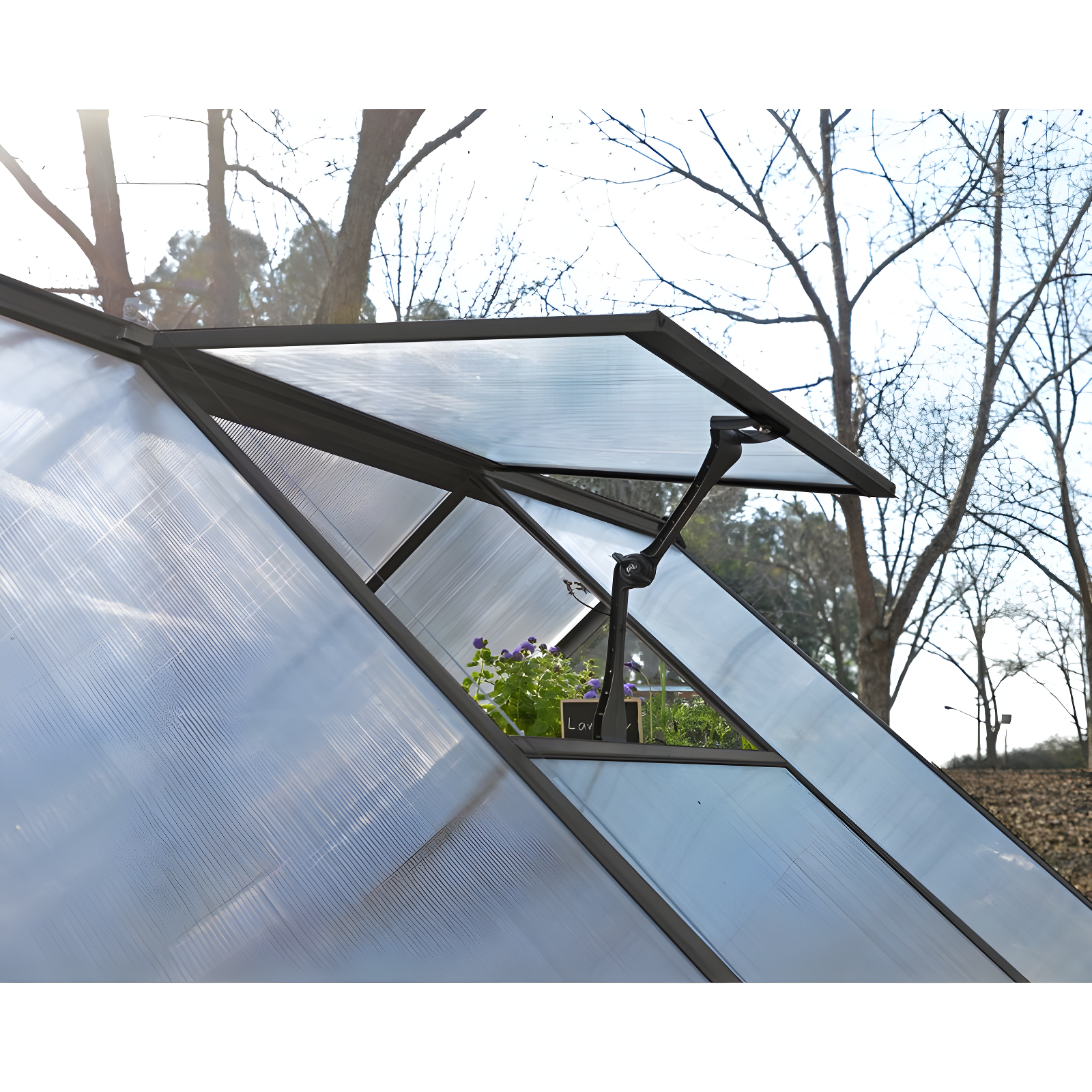 Palram - Canopia Hybrid Polycarbonate Hobby Greenhouse
