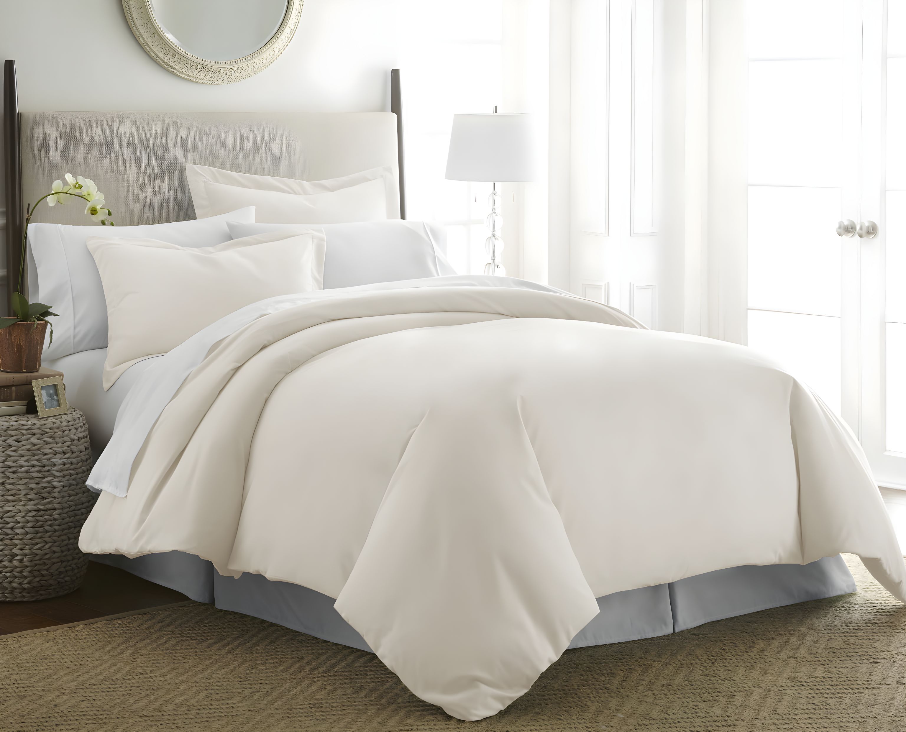 IEnjoy Home Super Soft Double Brushed Duvet Cover Set