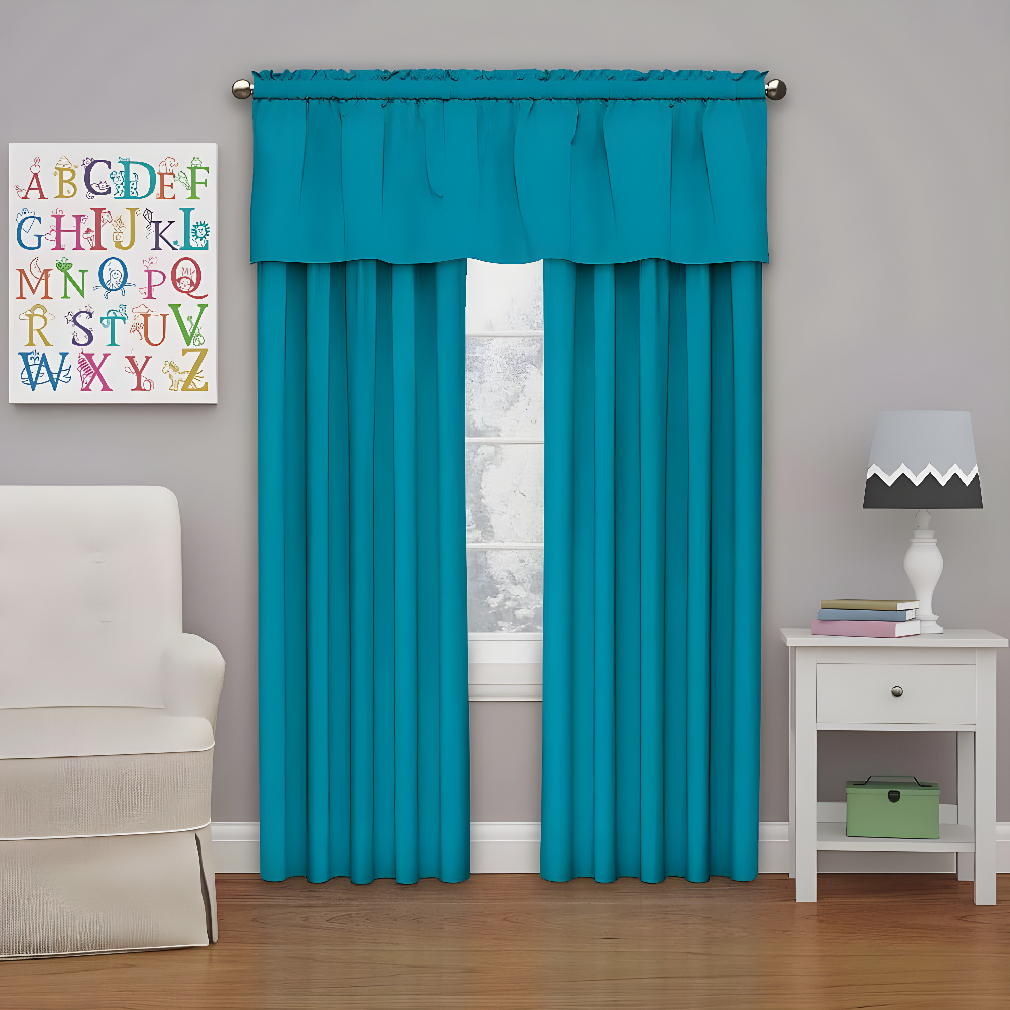 Eclipse Kendall Scalloped 42'' W Window Valance