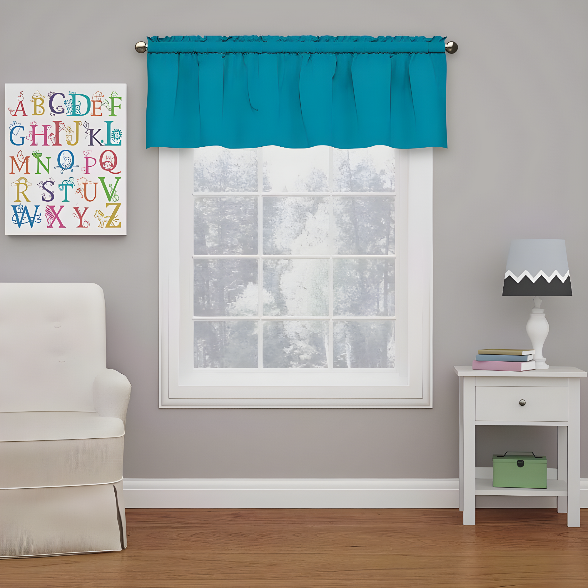 Eclipse Kendall Scalloped 42'' W Window Valance