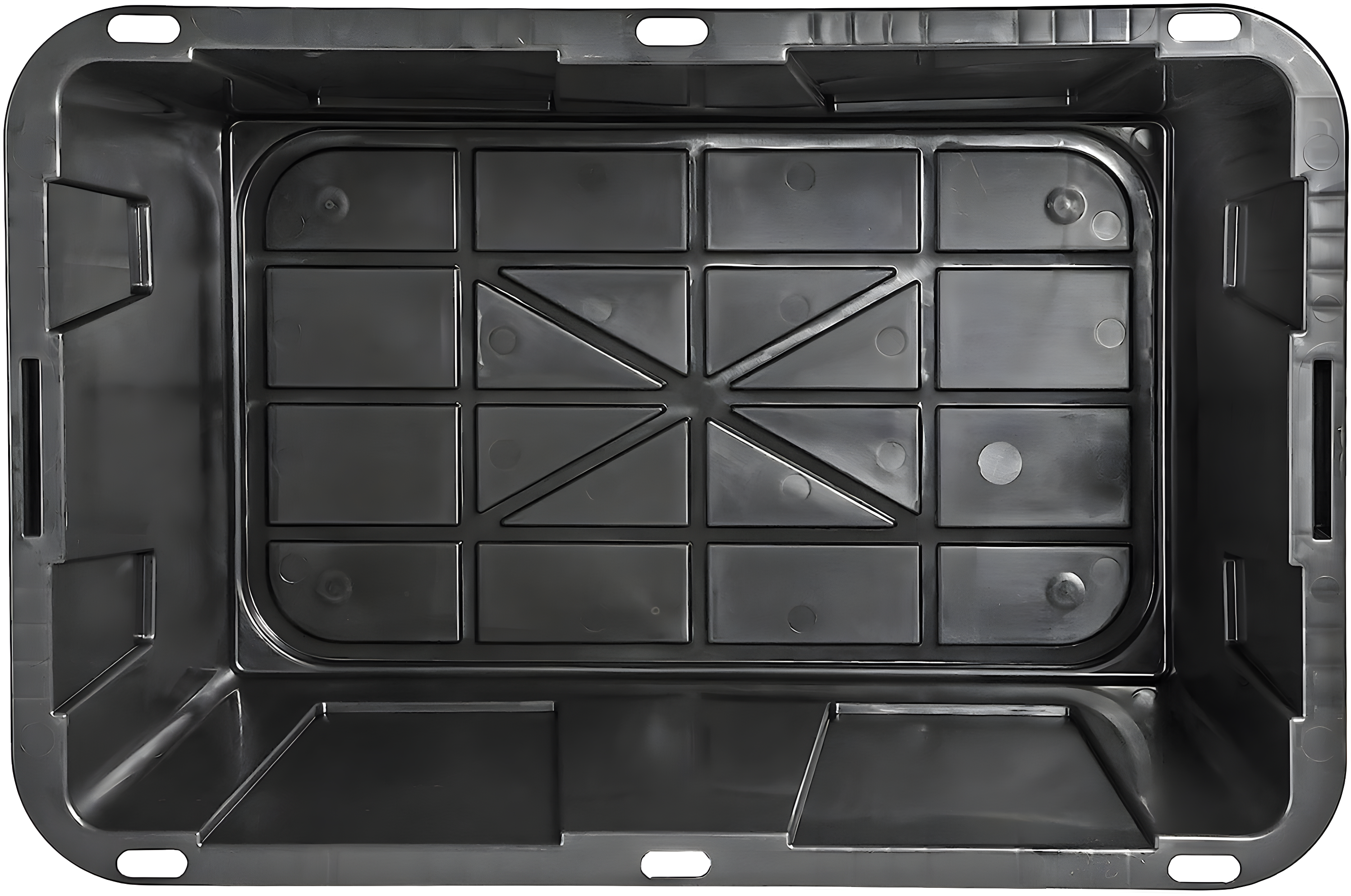 4 Pack 27 Gallon Stackable Storage Totes with Lids Black Yellow