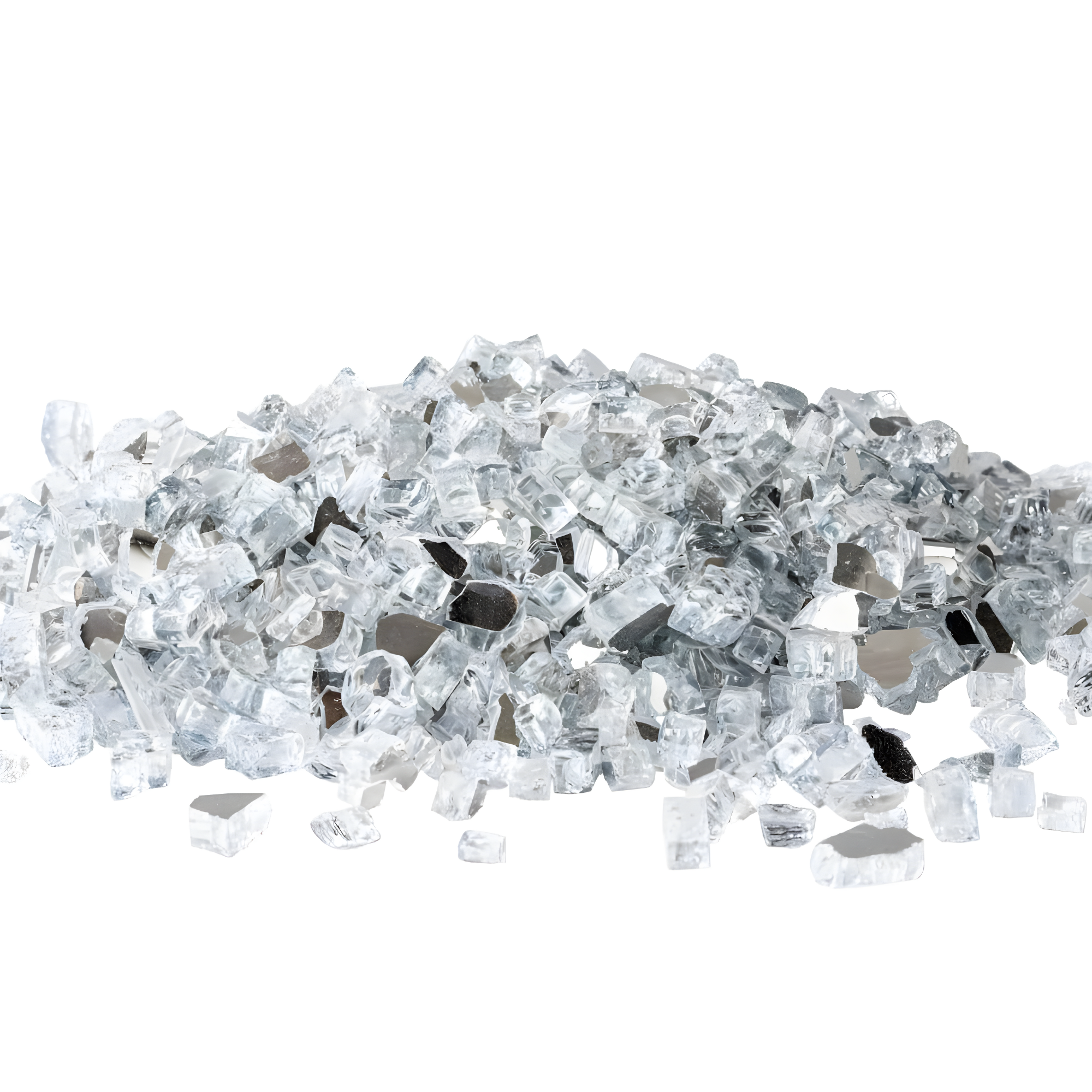 Fire Sense Fire Sense Premium Sparkling Reflective Tempered Fire Glass for Fire Pits Easy to Install-10 Lbs Crystal Clear