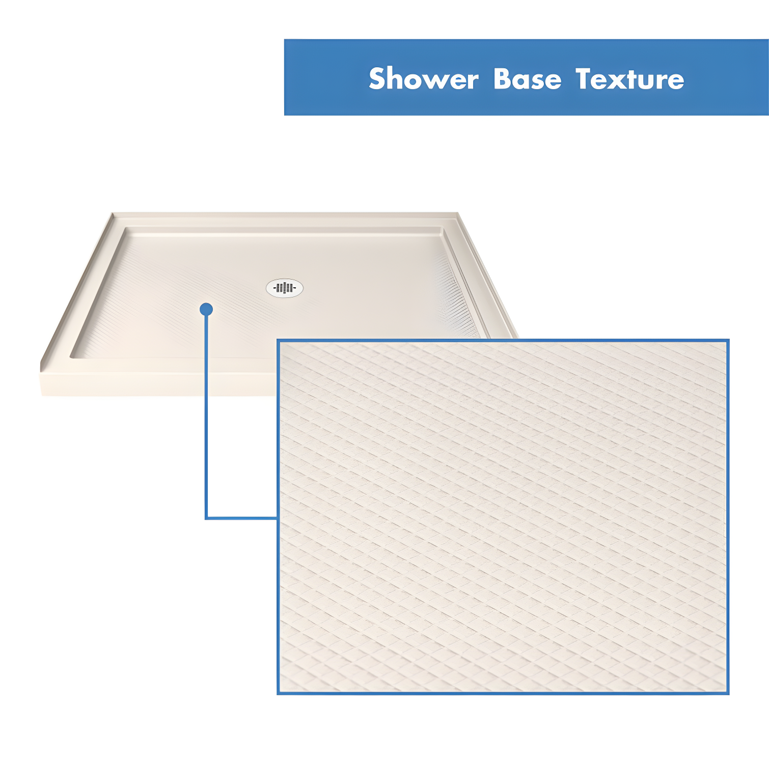 SlimLine 60" x 30" Single Threshold Shower Base