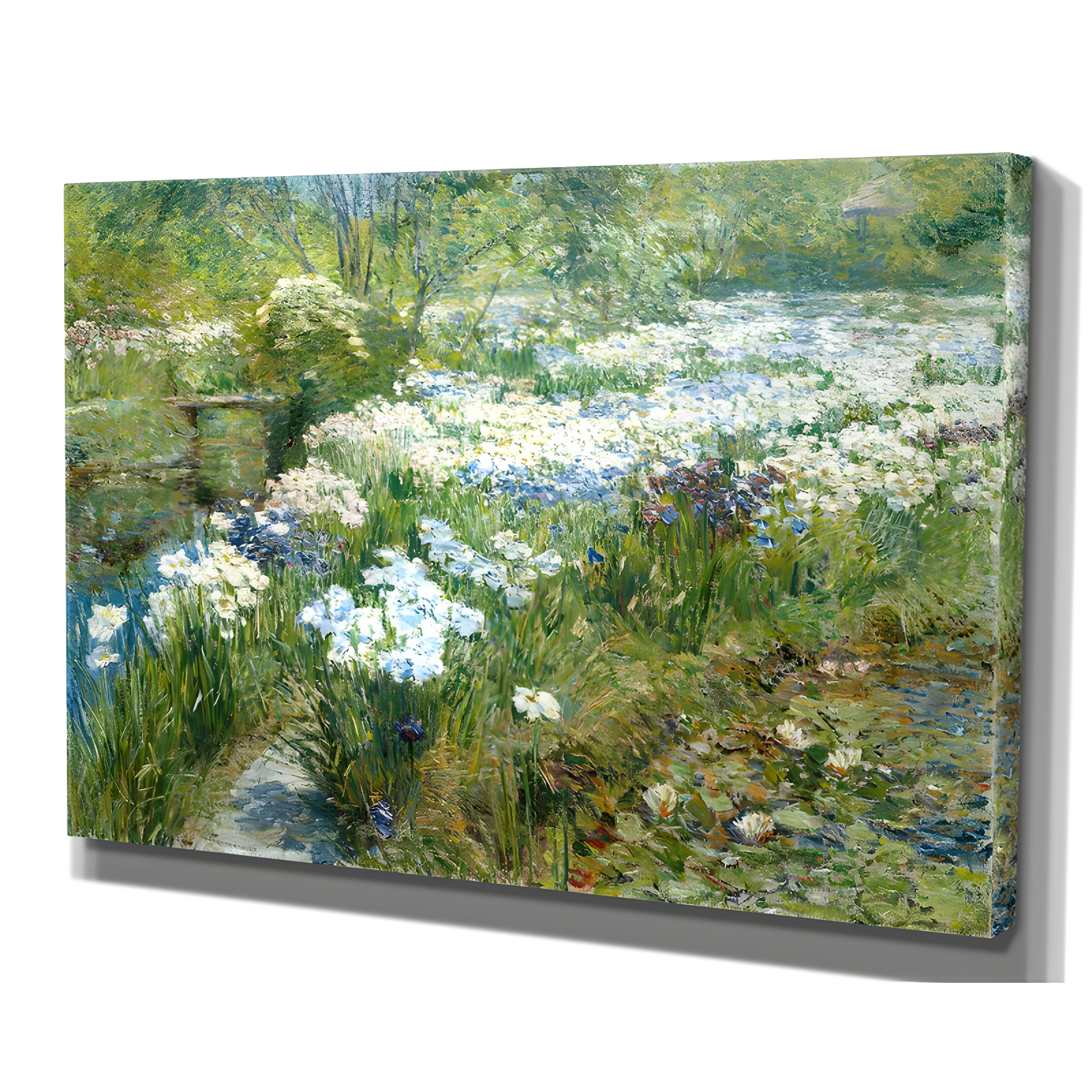 The Twillery Co.® The Water Garden by Claude Monet - Print on Canvas