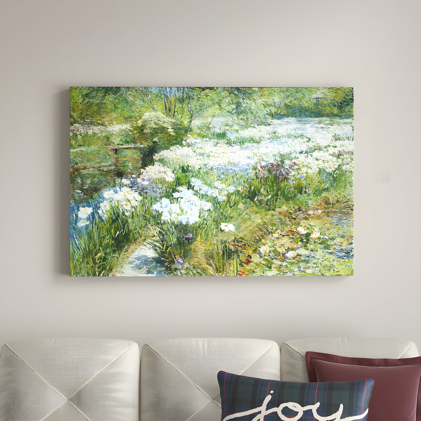 The Twillery Co.® The Water Garden by Claude Monet - Print on Canvas