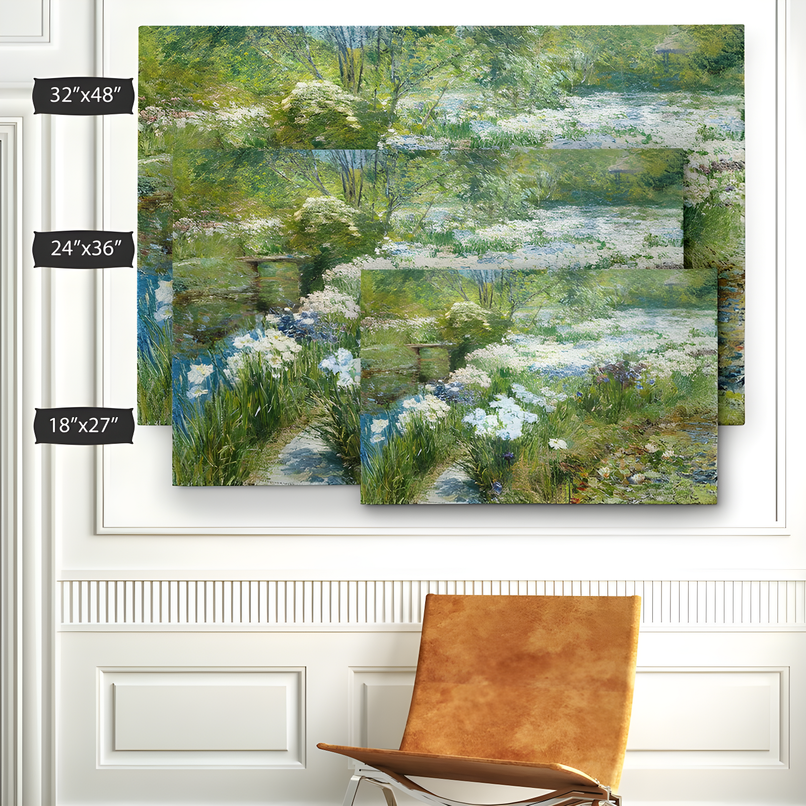 The Twillery Co.® The Water Garden by Claude Monet - Print on Canvas