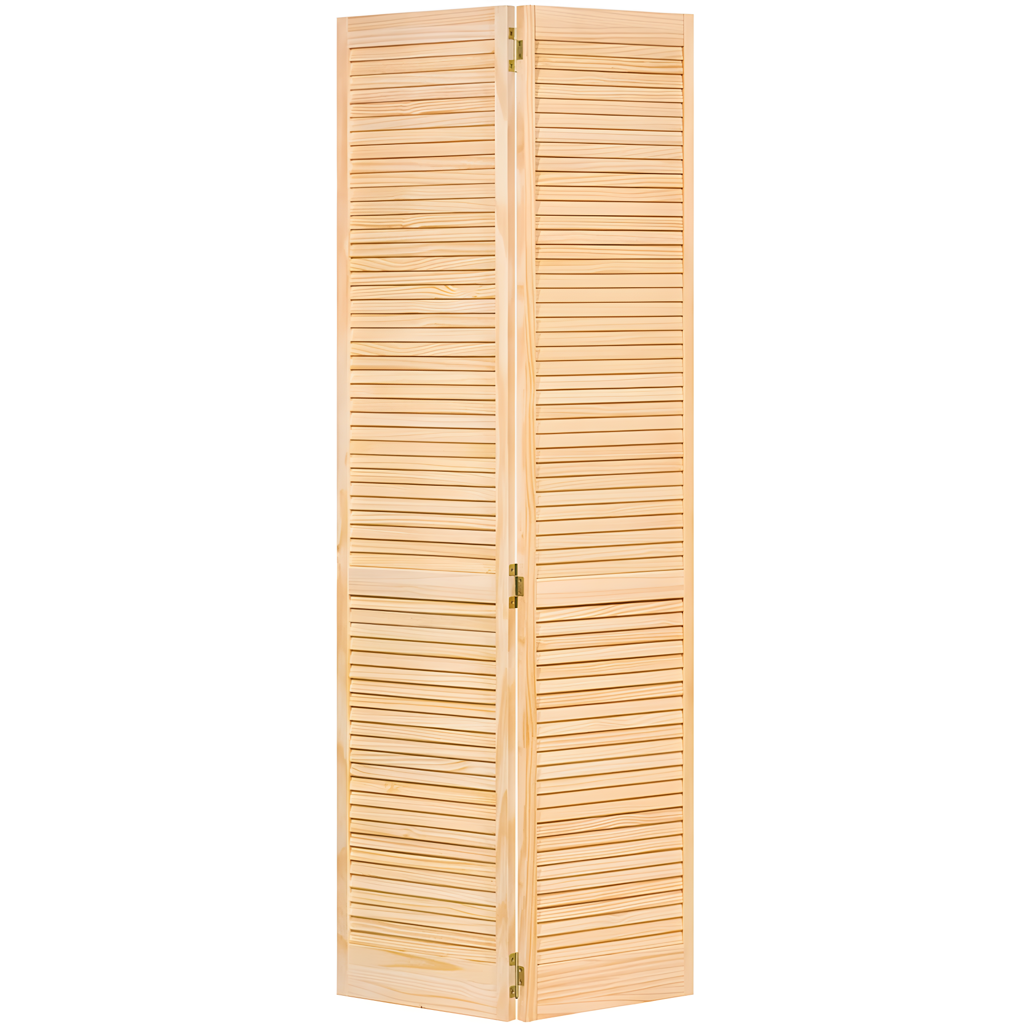Louvered Wood Bi-Fold Door