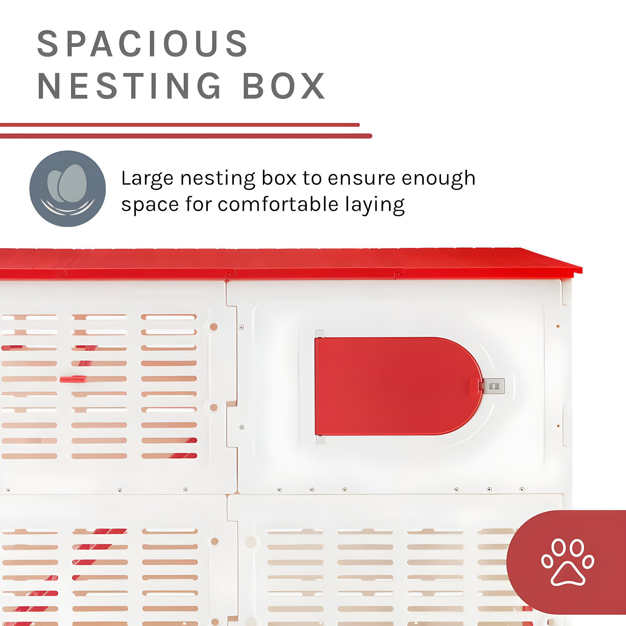 Sam's Pets Kuritsa 15 Square Feet Walk In Chicken Coop with Nesting Box For Up To 3 Chickens