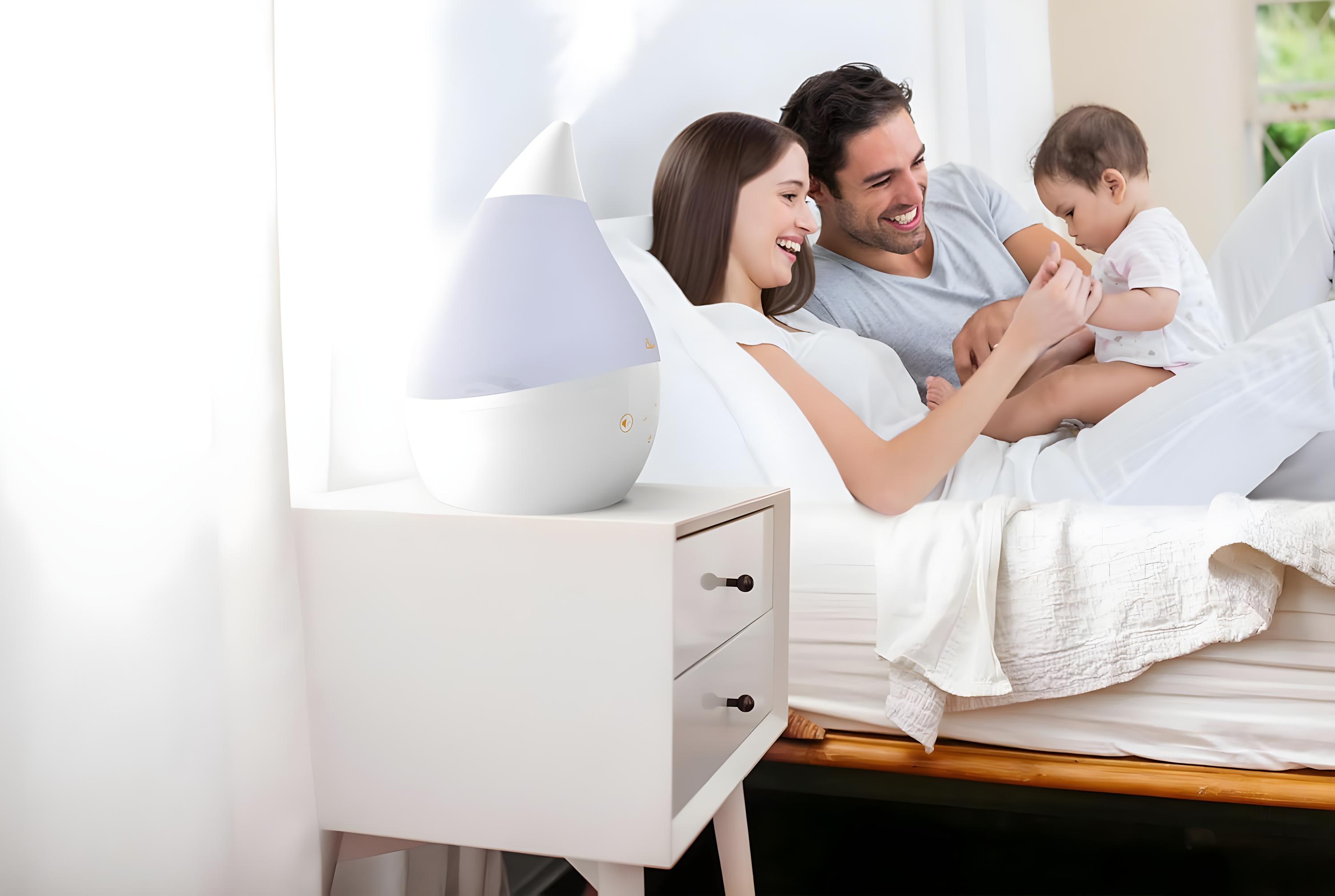 Drop 2.0 , 4-in-1 Cool-Mist Humidifier with Aroma Tray & Sound Machine
