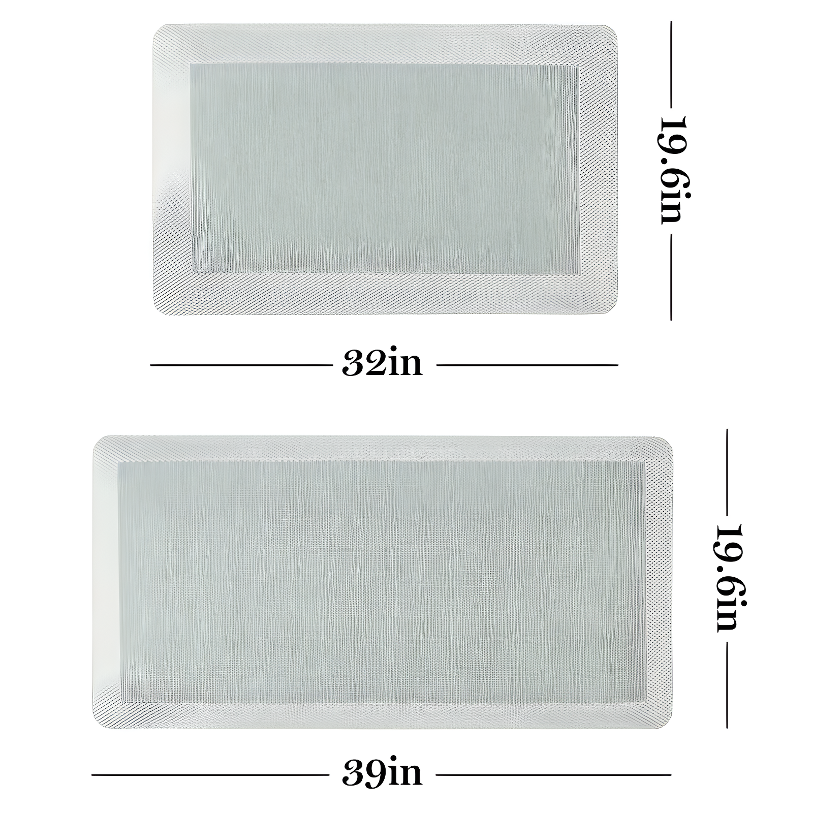 Martha Stewart Mira Modern Heathered Anti-Fatigue Air-Infused Kitchen Mat
