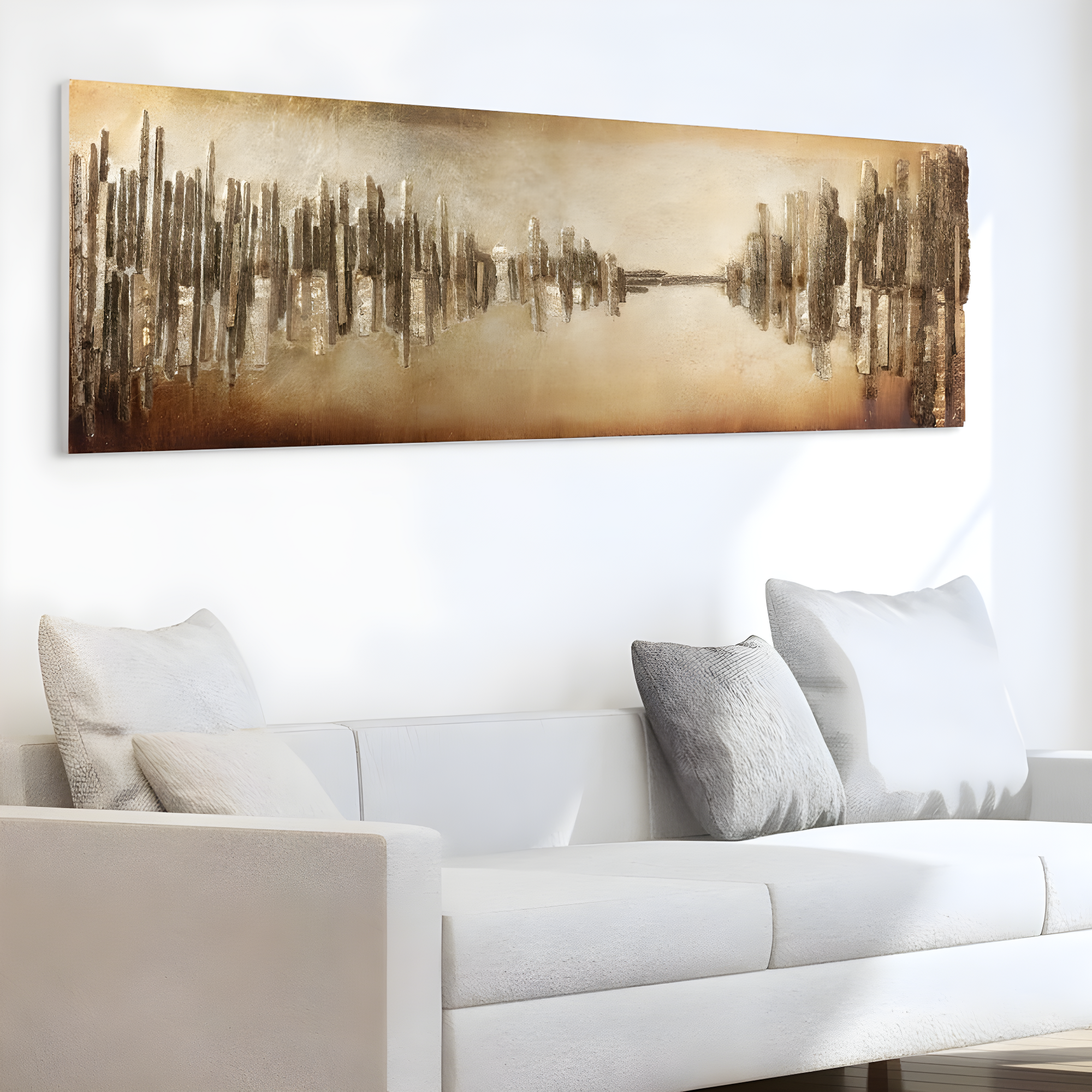 Foundry Select "Passages" Handed Painted Rugged Wooden Wall Art