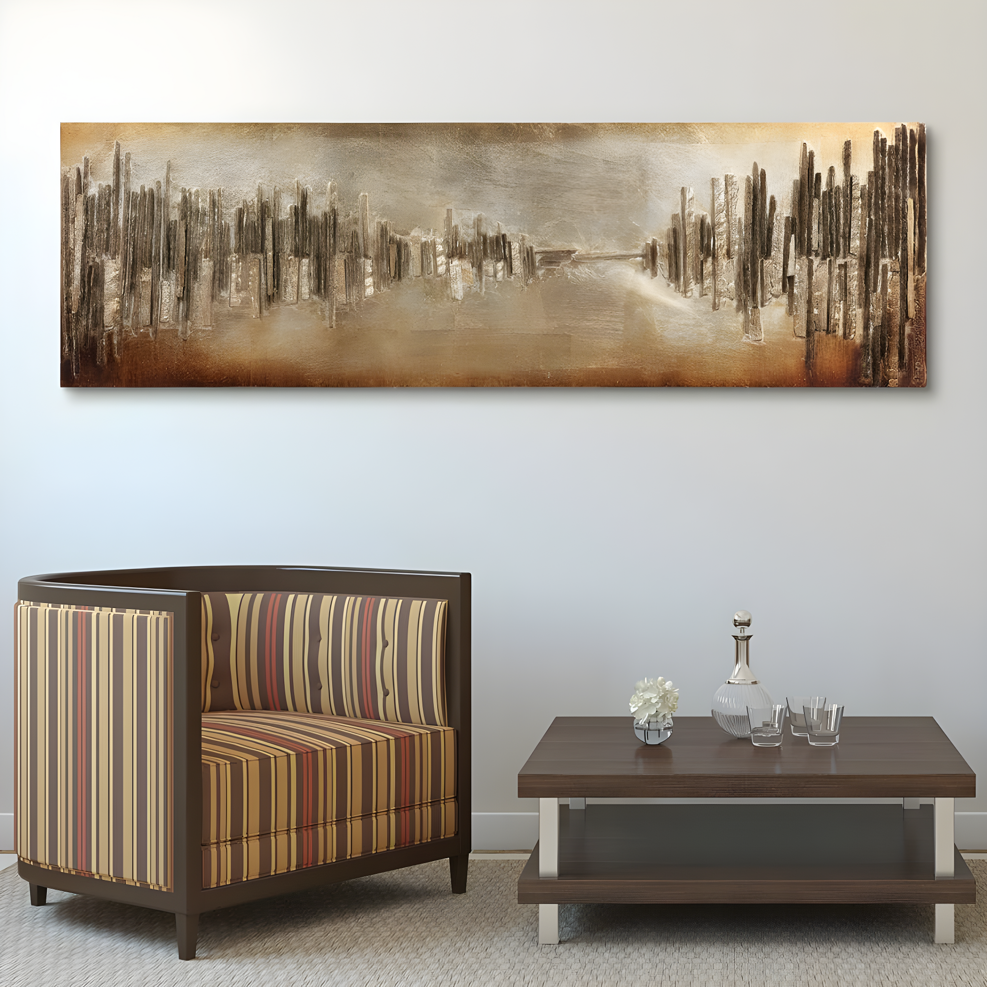 Foundry Select "Passages" Handed Painted Rugged Wooden Wall Art