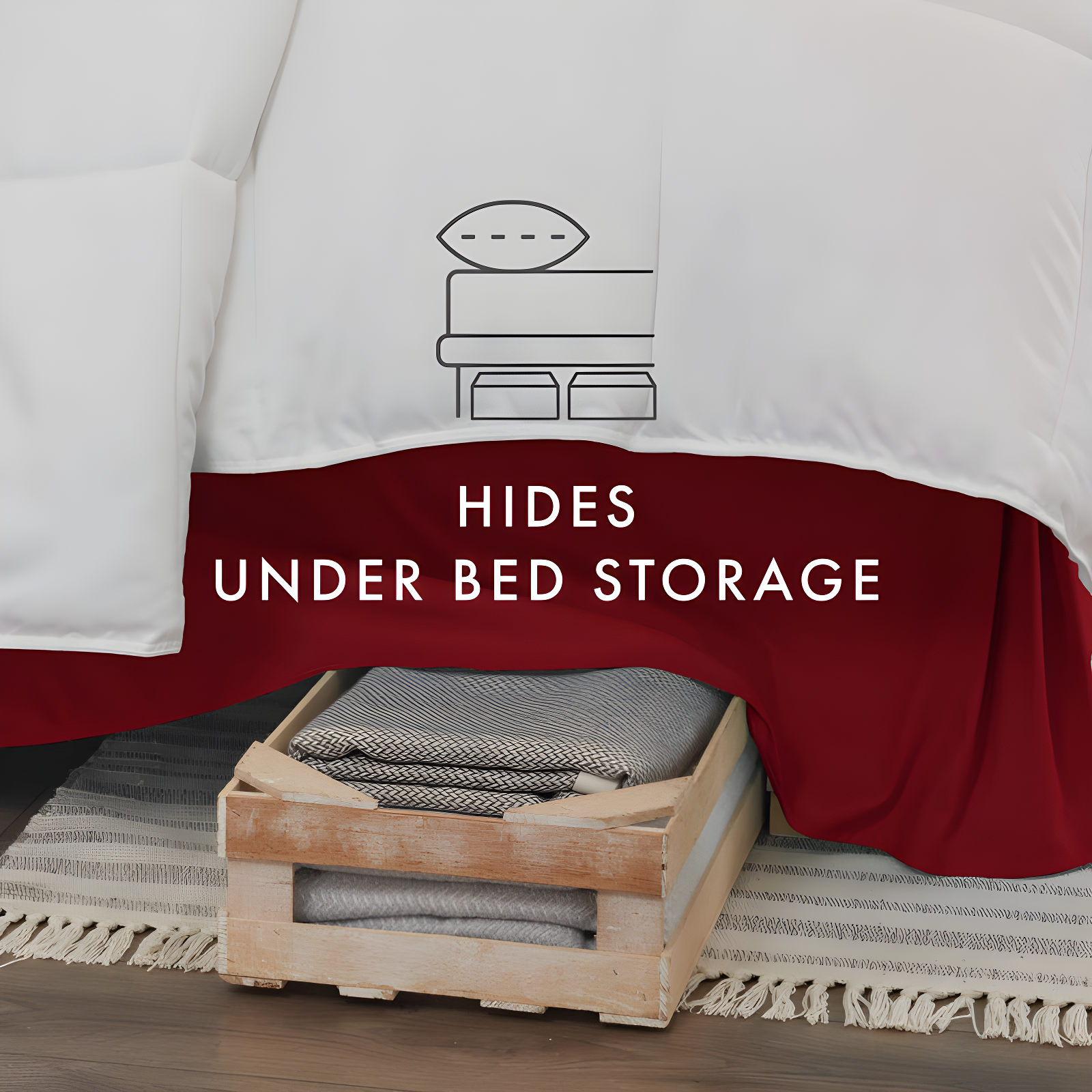 IEnjoy Home Simply Soft™ Bed Skirt