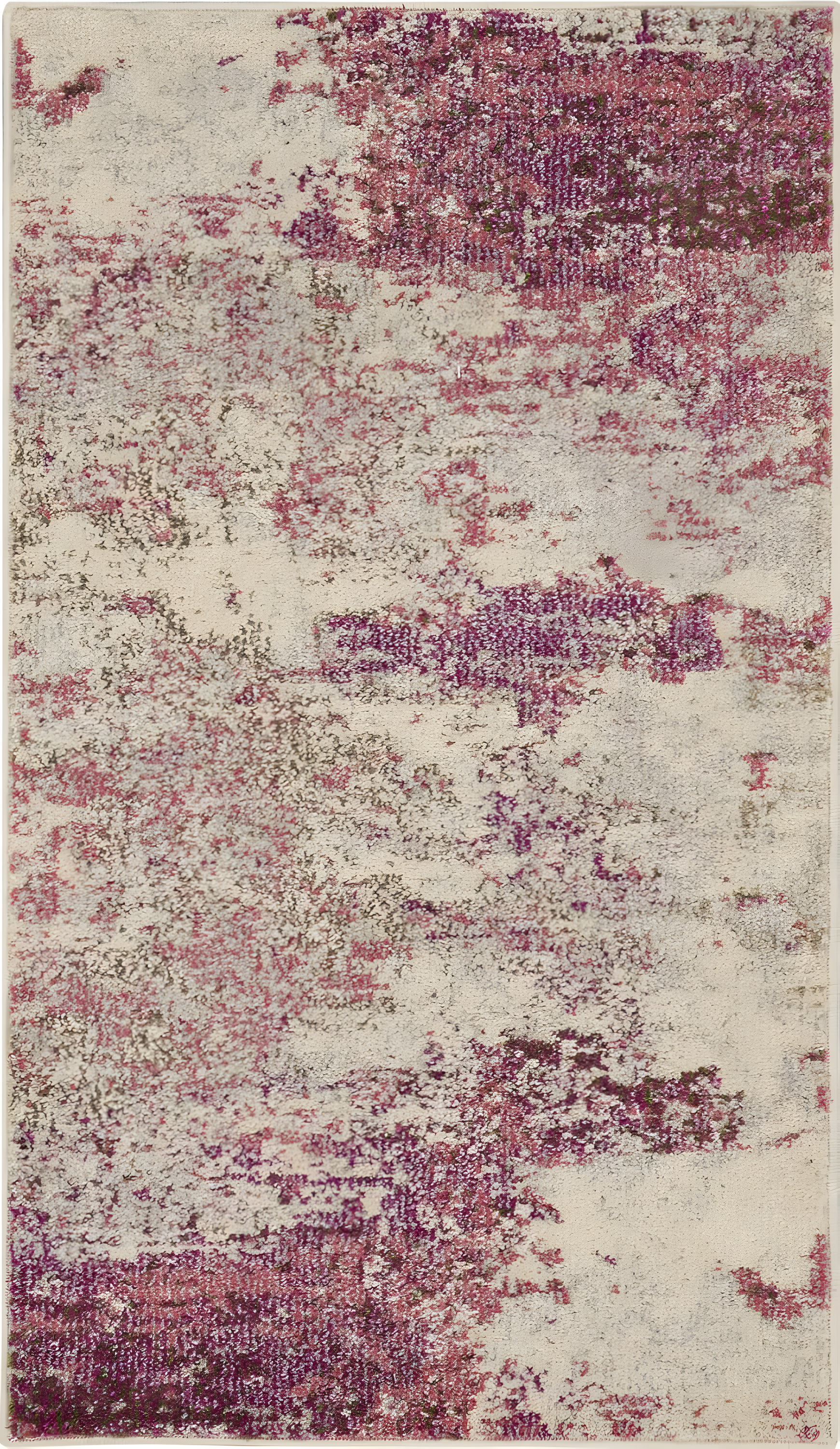 Celestial CES02 Area Rug Colorful Contemporary Abstract By Nourison Ivory/Pink 2'2" x 3'9"