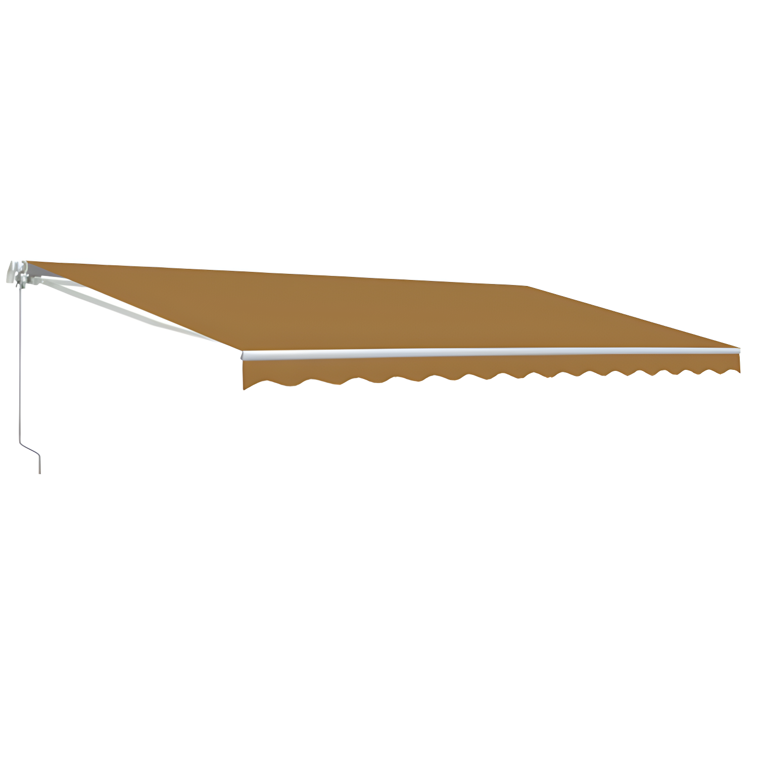 Retractable Patio Awning - White Frame
