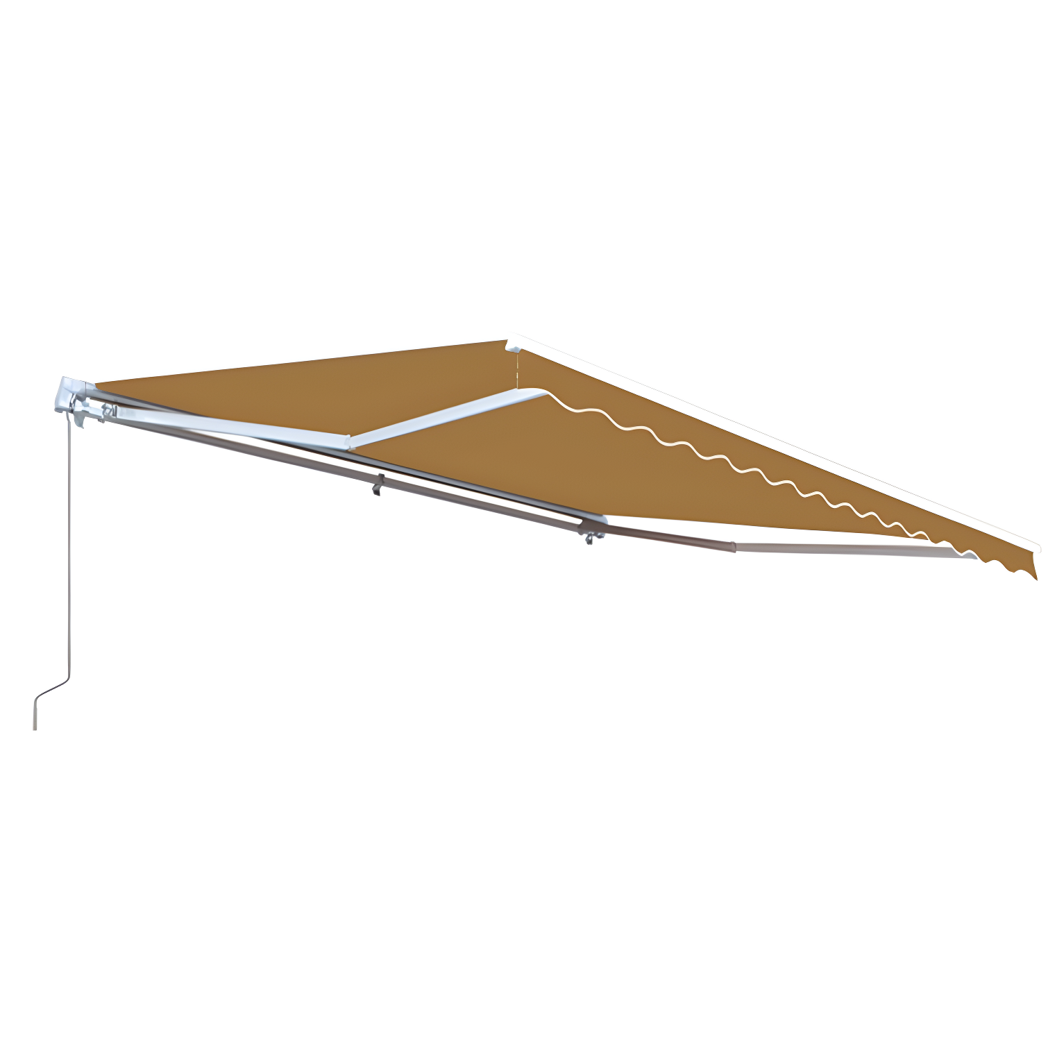Retractable Patio Awning - White Frame