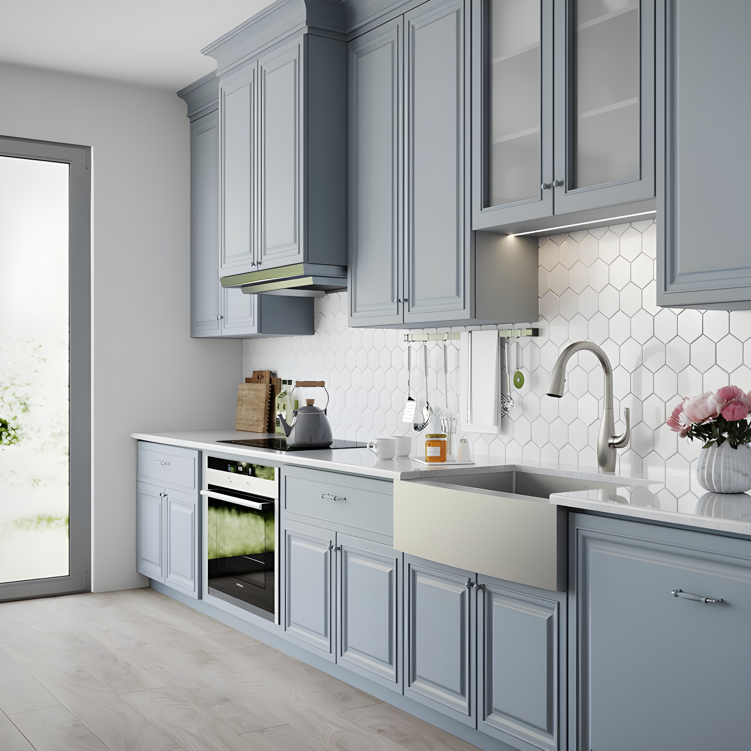 LUKX Farmhouse Single Bowl Stainless Steel Kitchen Sink HU3322S