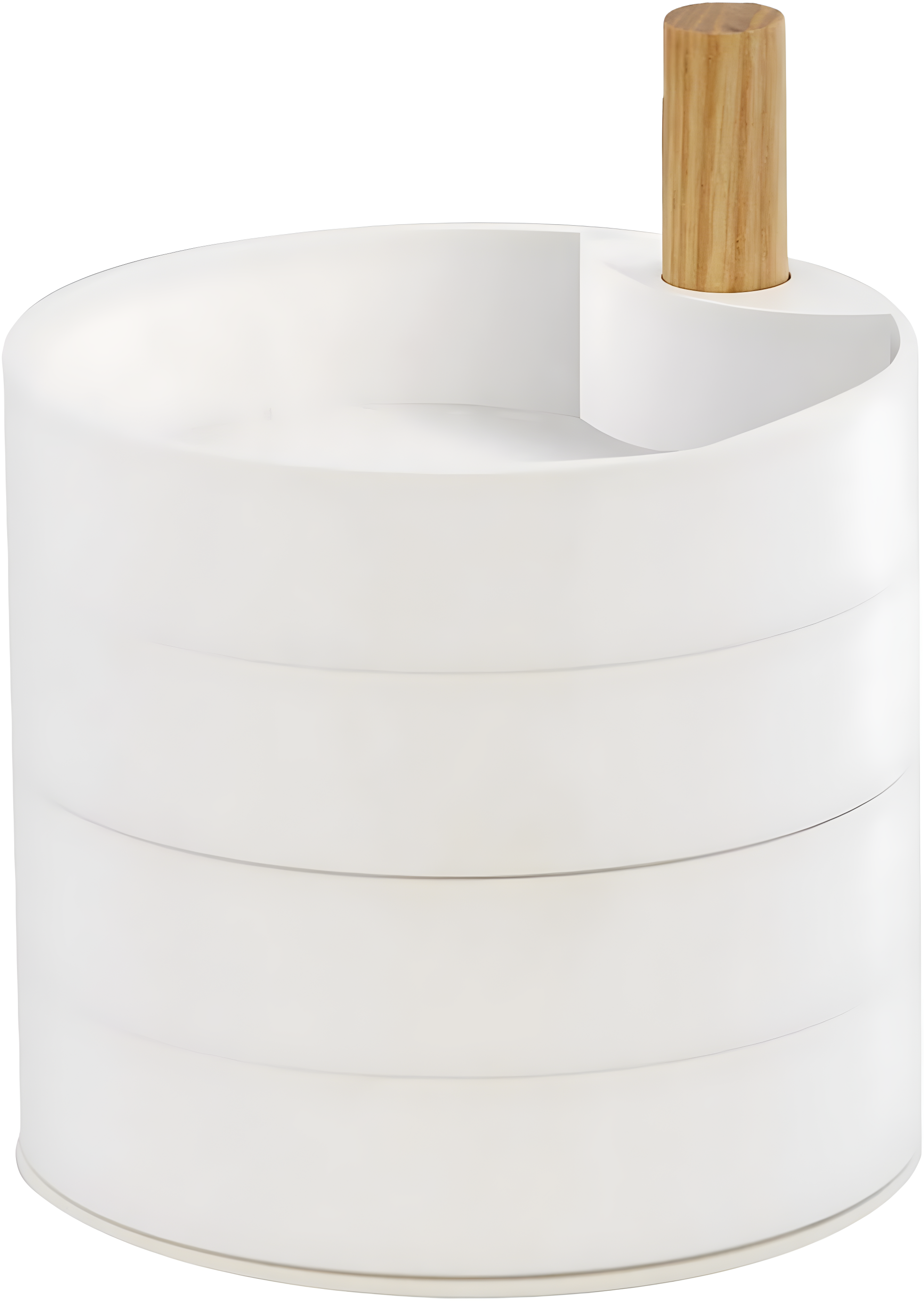 Yamazaki Home 4-Tiered Jewelry Boxes Saving, Plastic + Wood