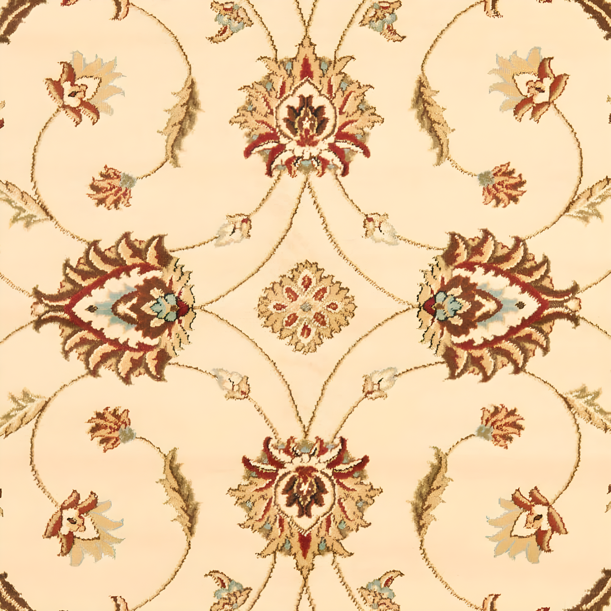 Lyndhurst LNH553 Power Loomed Area Rug - Ivory/Beige - 4'x6' - Safavieh.