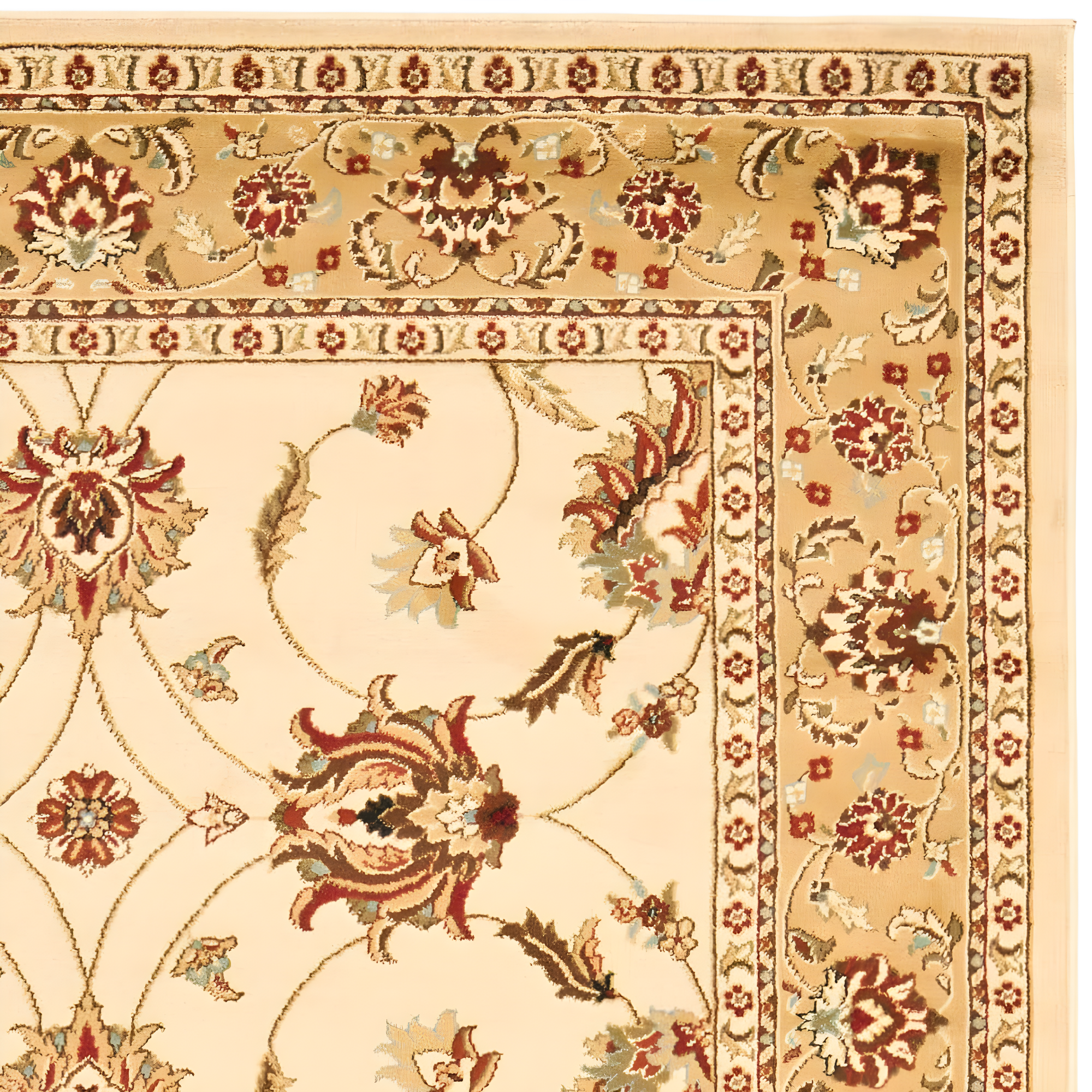 Lyndhurst LNH553 Power Loomed Area Rug - Ivory/Beige - 4'x6' - Safavieh.
