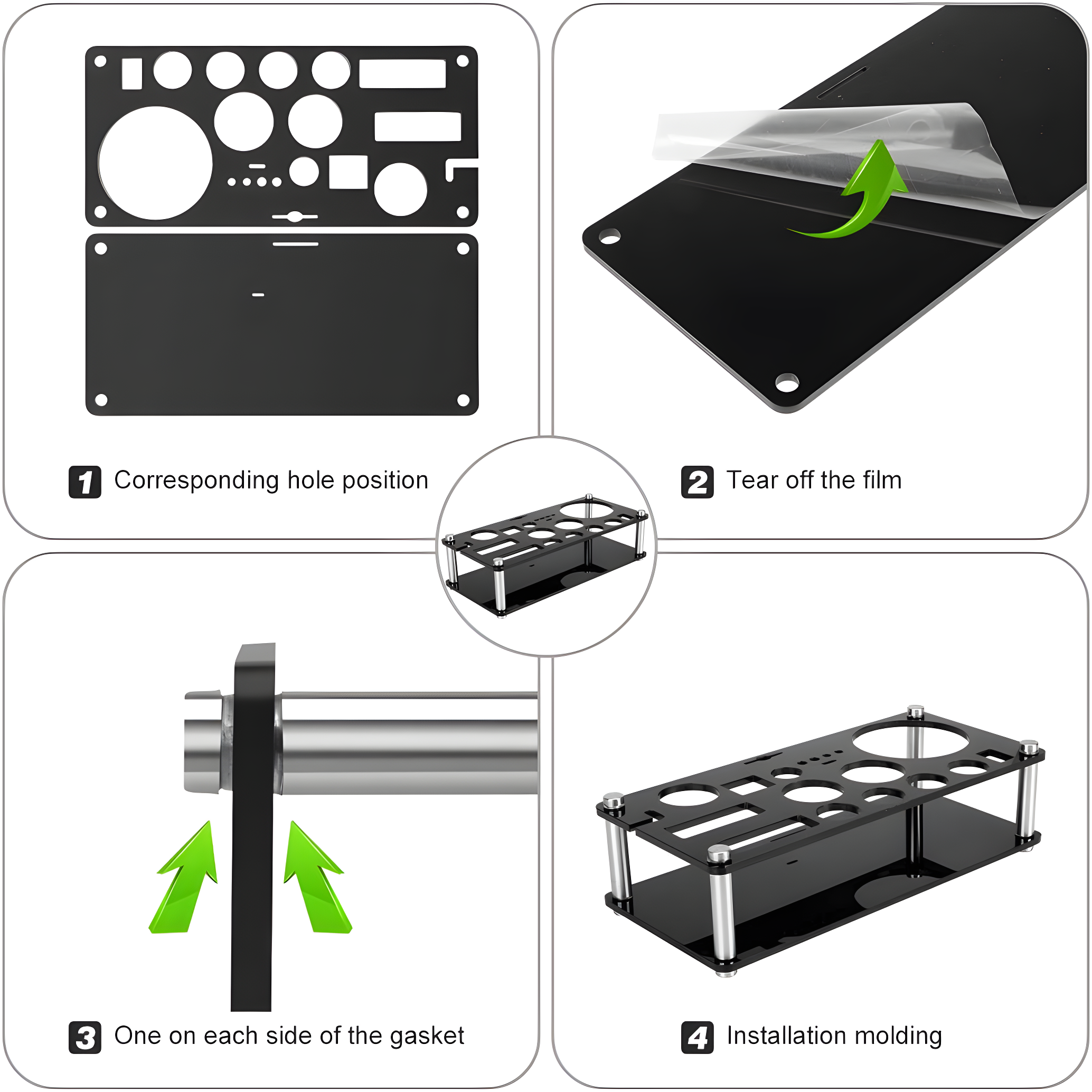 23 Piece Cocktail Shaker Set Bartender Kit with Acrylic Stand & Cocktail Recipes Booklet, Professional Bar Tools for Drink Mixing, Home, Bar, Party (Include 4 Whiskey Stones) - Gold Rose