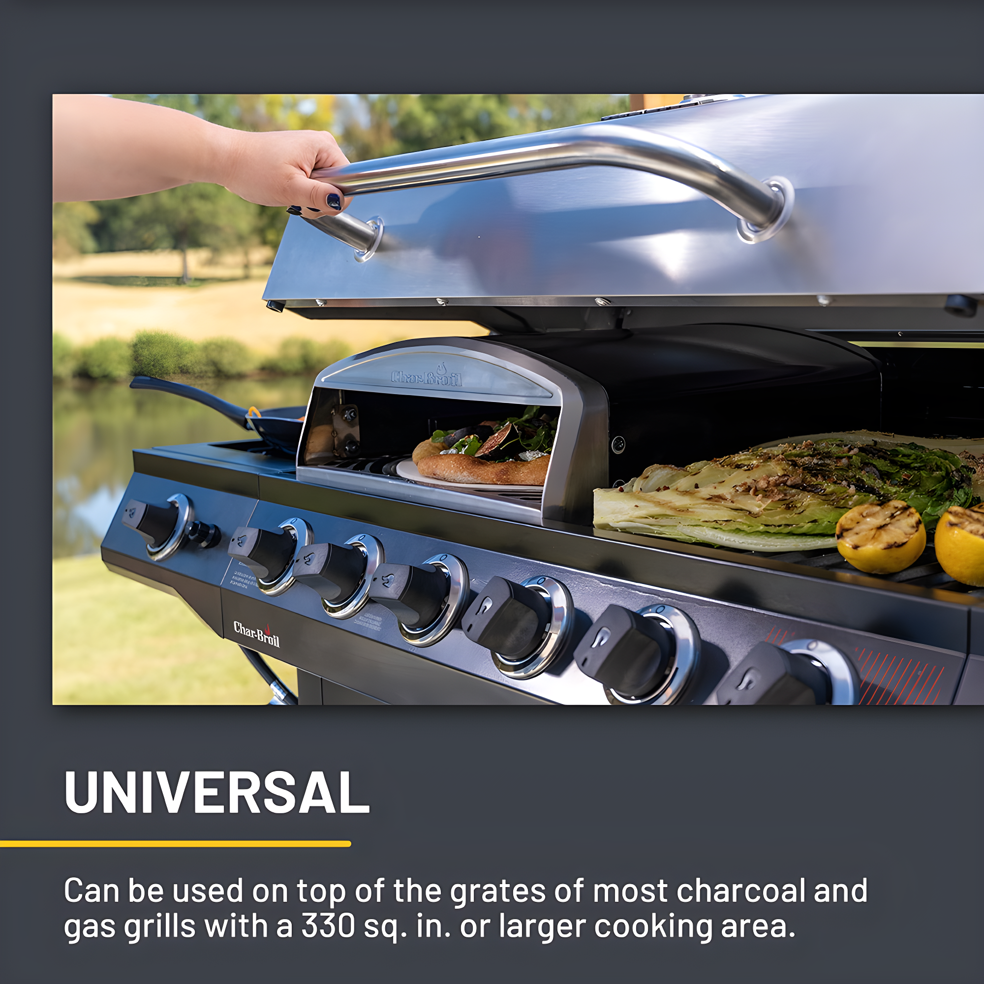 Charbroil Universal Pizza Oven Grill Accessory